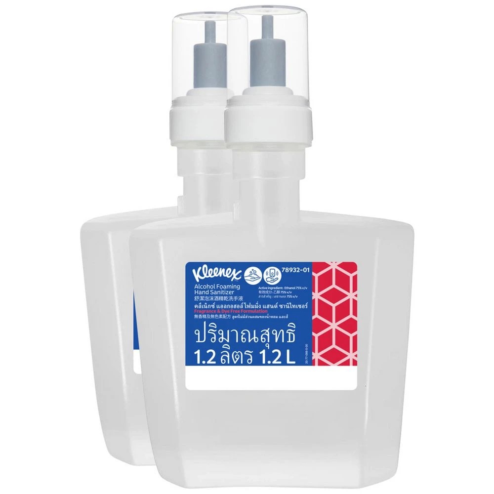 2 Kleenex Alcohol Foaming Hand Sanitiser 1200mL Cartridge 2 Pk, 2 of 4
