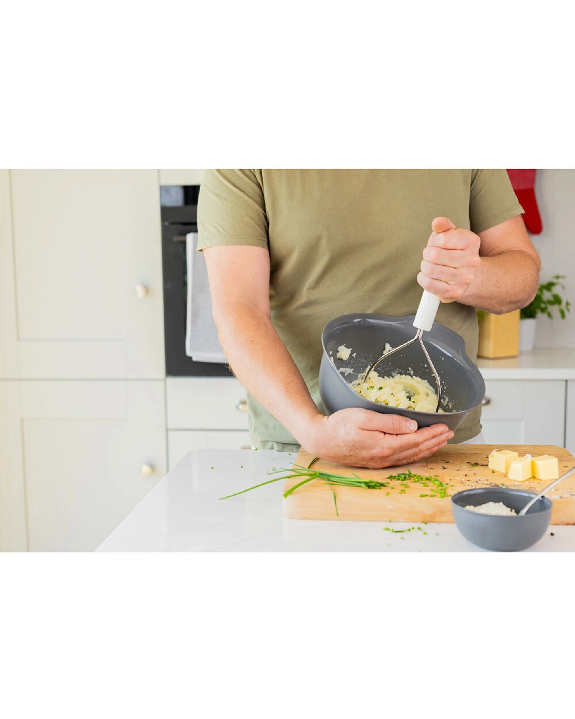 5 KitchenAid Classic Wire Multipurpose Masher 2PK Ergonomic Handle Rust-Resistant - White, 5 of 6