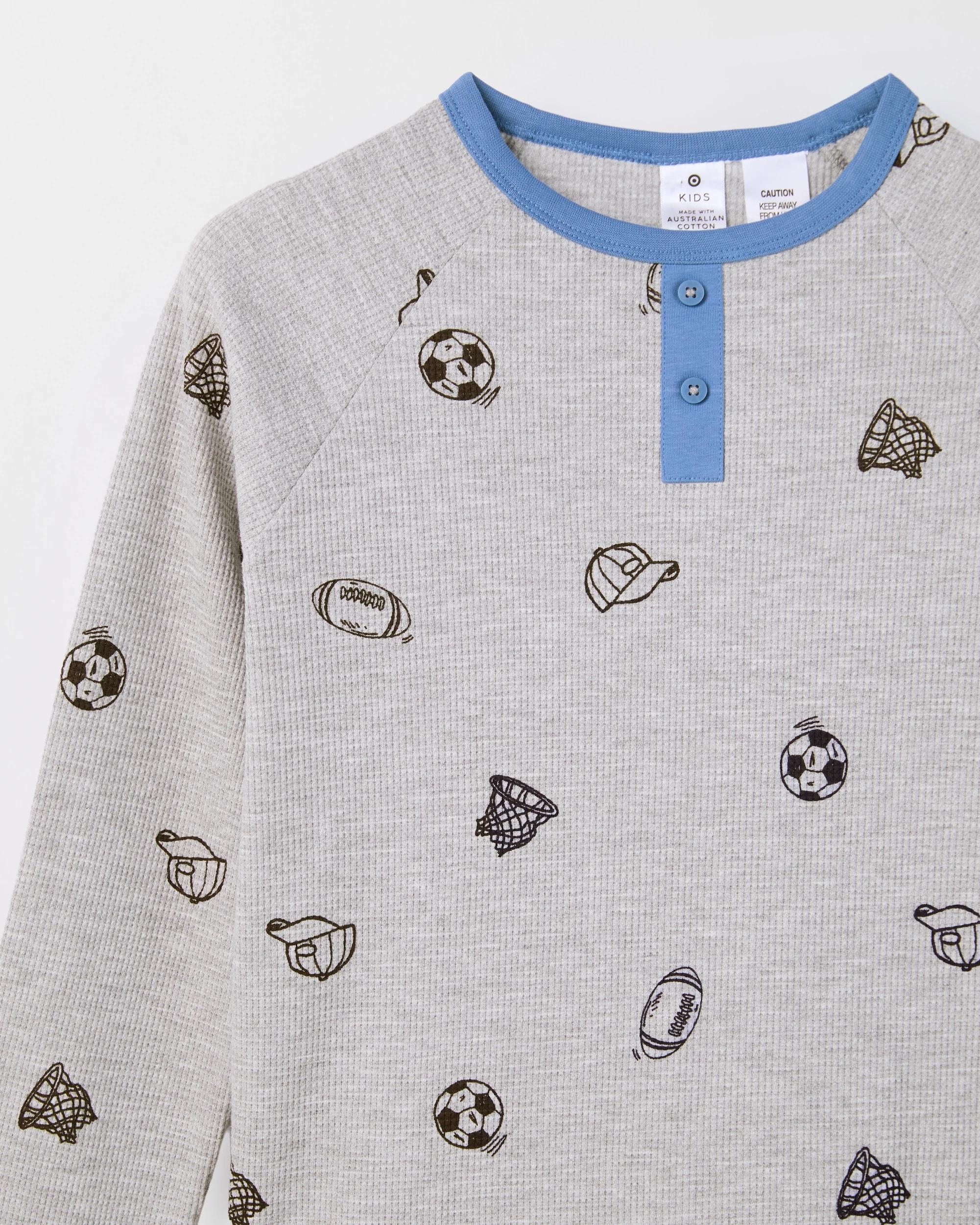 6 Target Kids Australian Cotton Older Boys Elevated Knit Pyjama Set SPORT, 6 of 8