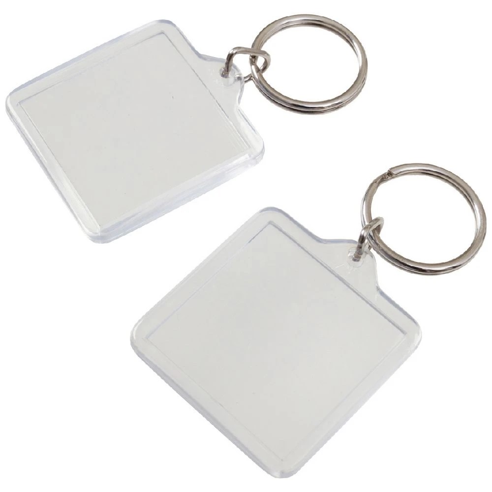 1 J.Burrows Square Photo Tags 2 Pack Clear, 1 of 1