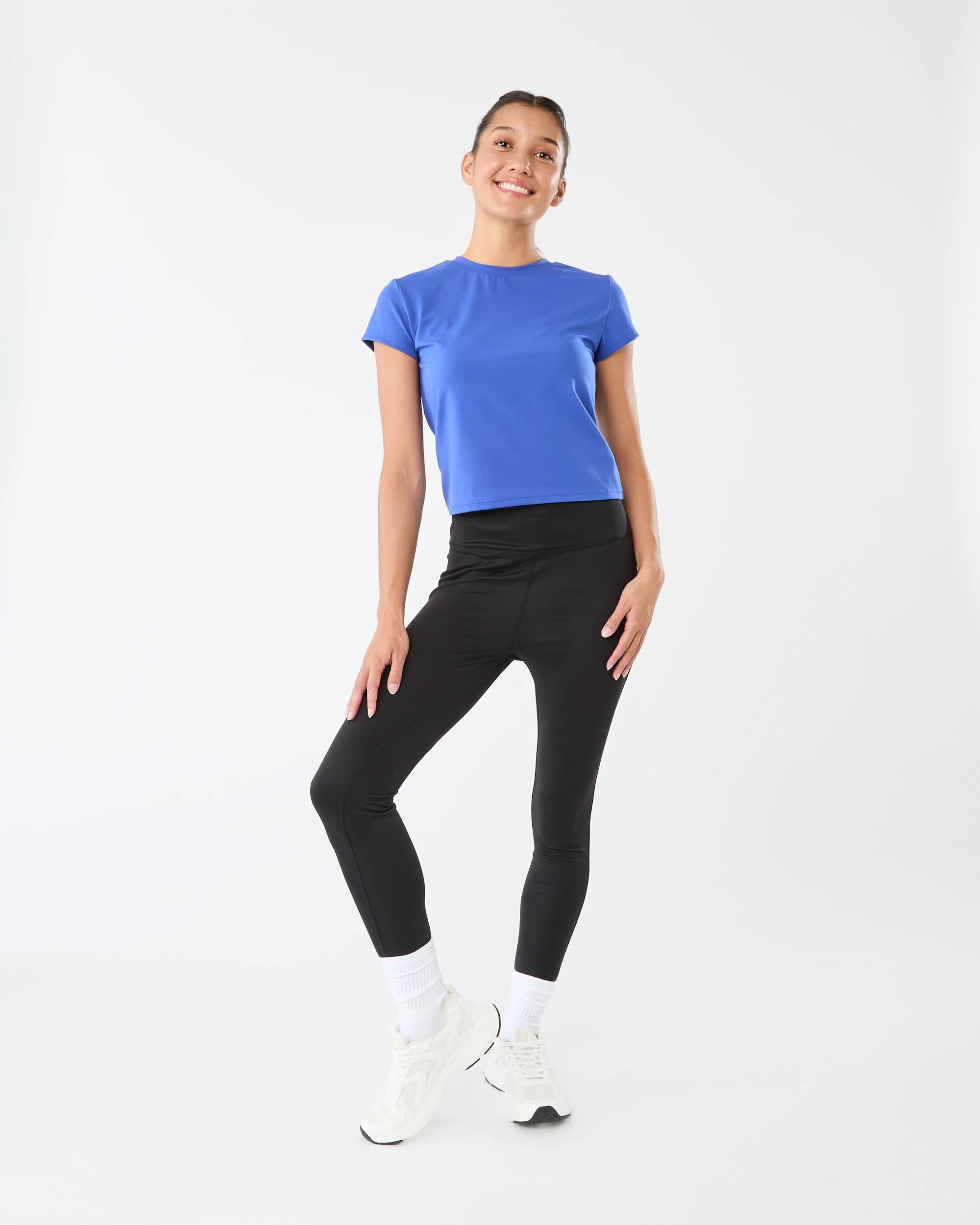 7 Active Womens Ultra Soft Crew Neck T-shirt Deepultblu, 7 of 7