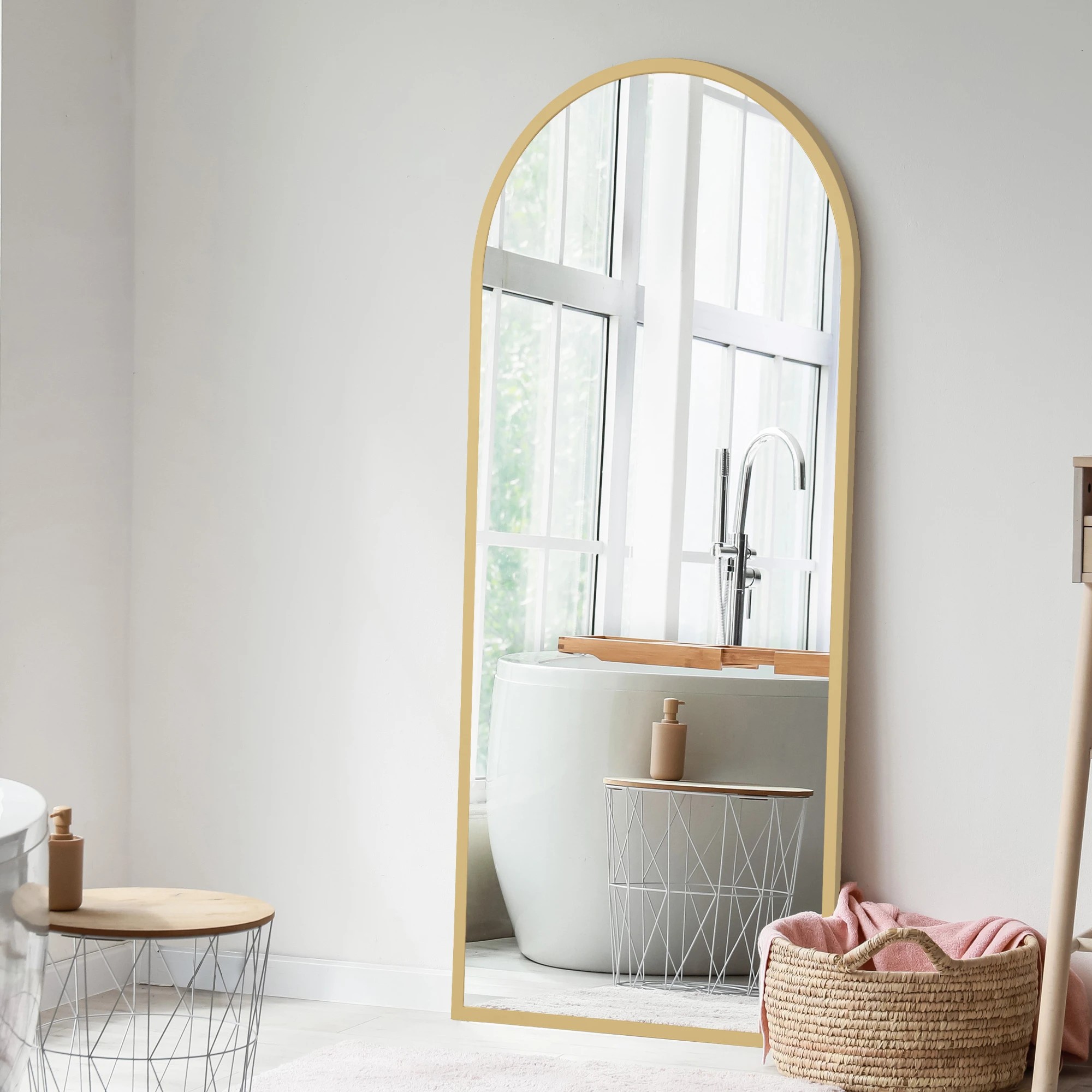 7 Yezi 180X80cm Full Length Mirror - Gold, 7 of 7