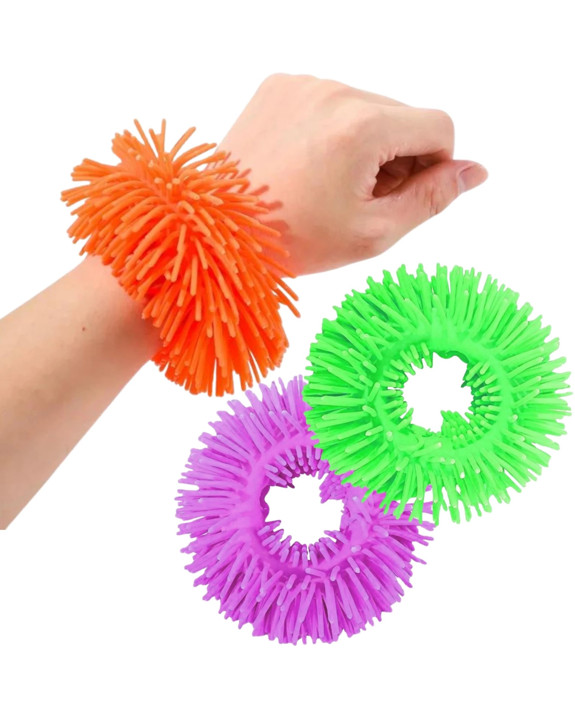 1 Partyrama Stretchy Sensory Band Bracelets Pack of 3, 1 of 2