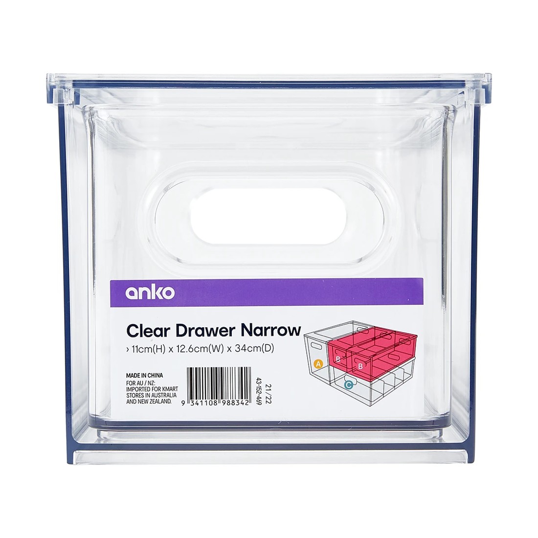 10 Clear Drawer - Narrow, 10 of 10