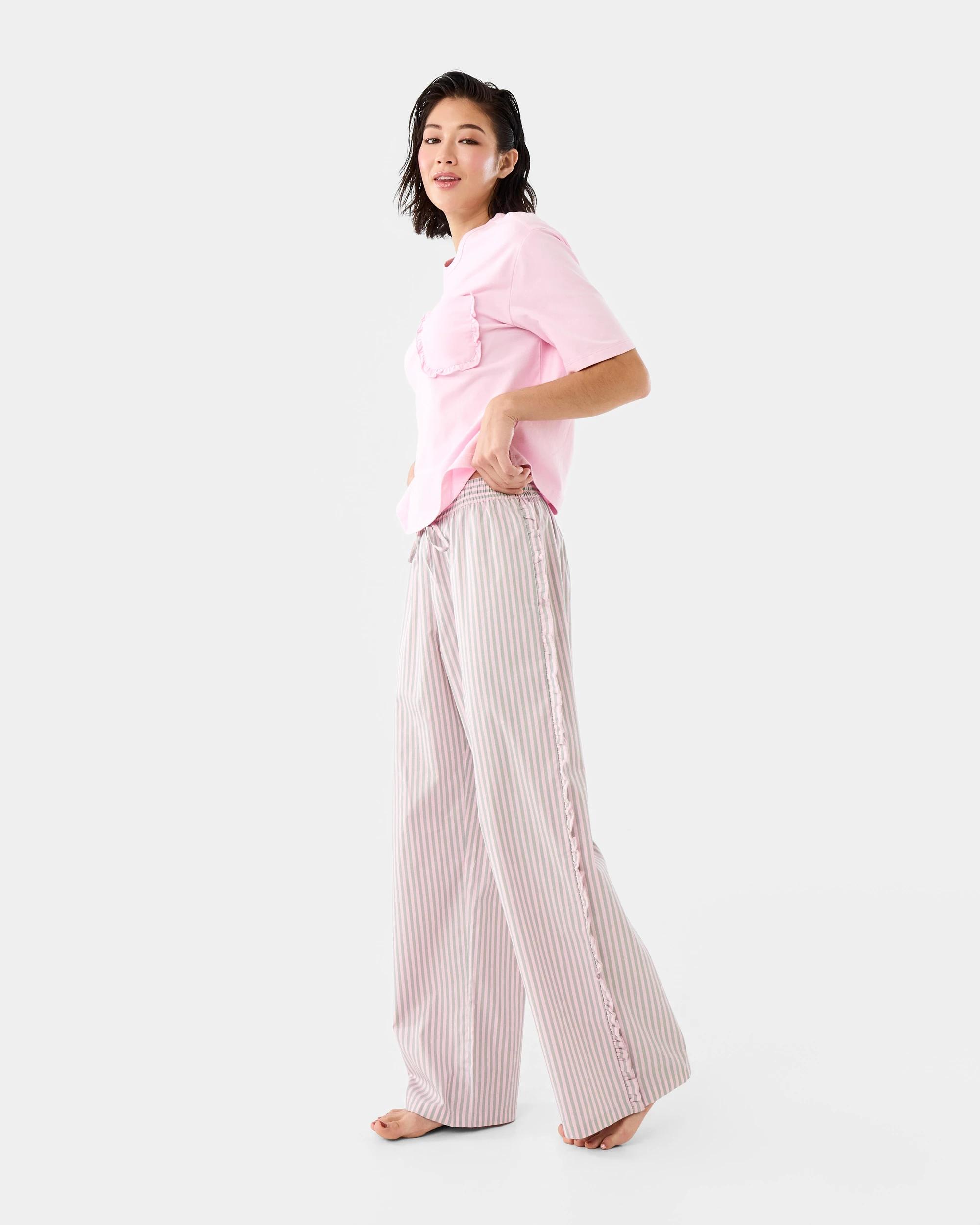 3 Cotton Ruffle Pocket T-shirt Pkldy Pink, 3 of 7