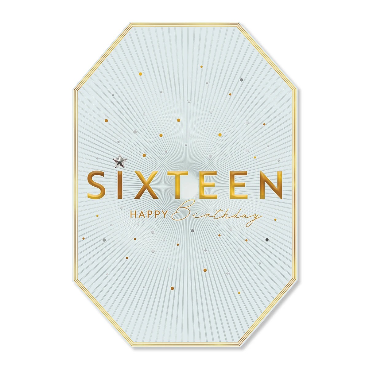 3 Hallmark 16th Birthday Card - Gold, 3 of 3