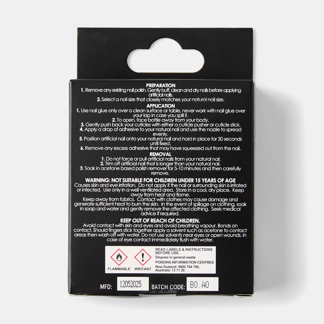 2 OXX Cosmetics 24 Pack Artificial Nails with Adhesive - Oval Shape, French Tip, 2 of 5