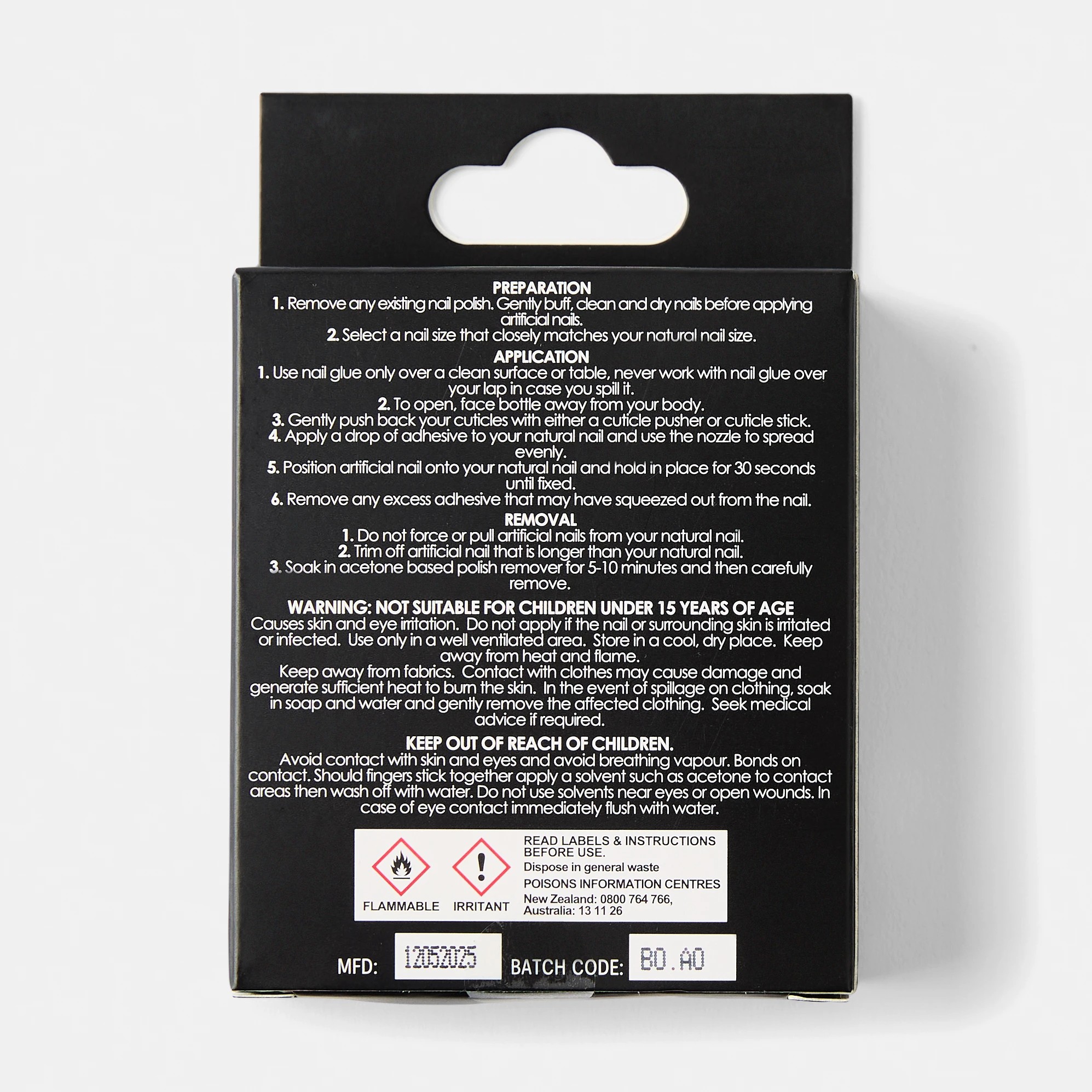 2 OXX Cosmetics 24 Pack Artificial Nails with Adhesive - Oval Shape, French Tip, 2 of 5