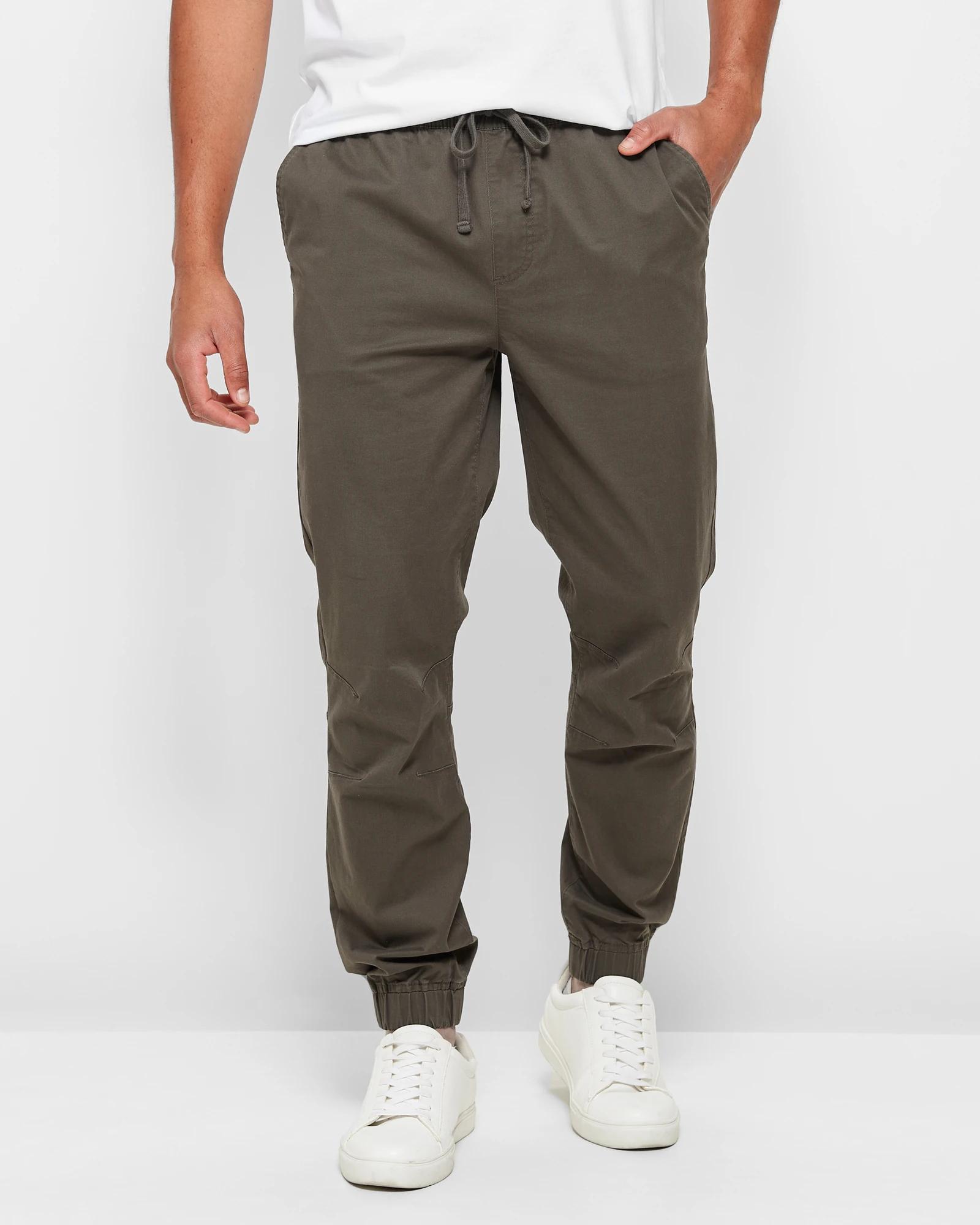 1 Target Woven Jogger Pants DARK OLIVE, 1 of 5