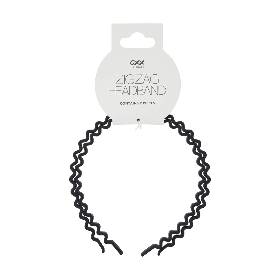 4 OXX Haircare 2 Piece Zigzag Headband - Black, 4 of 4