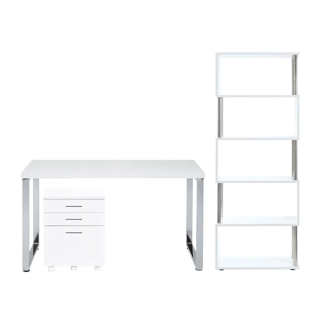 1 Contour Home Office Setup White, 1 of 10