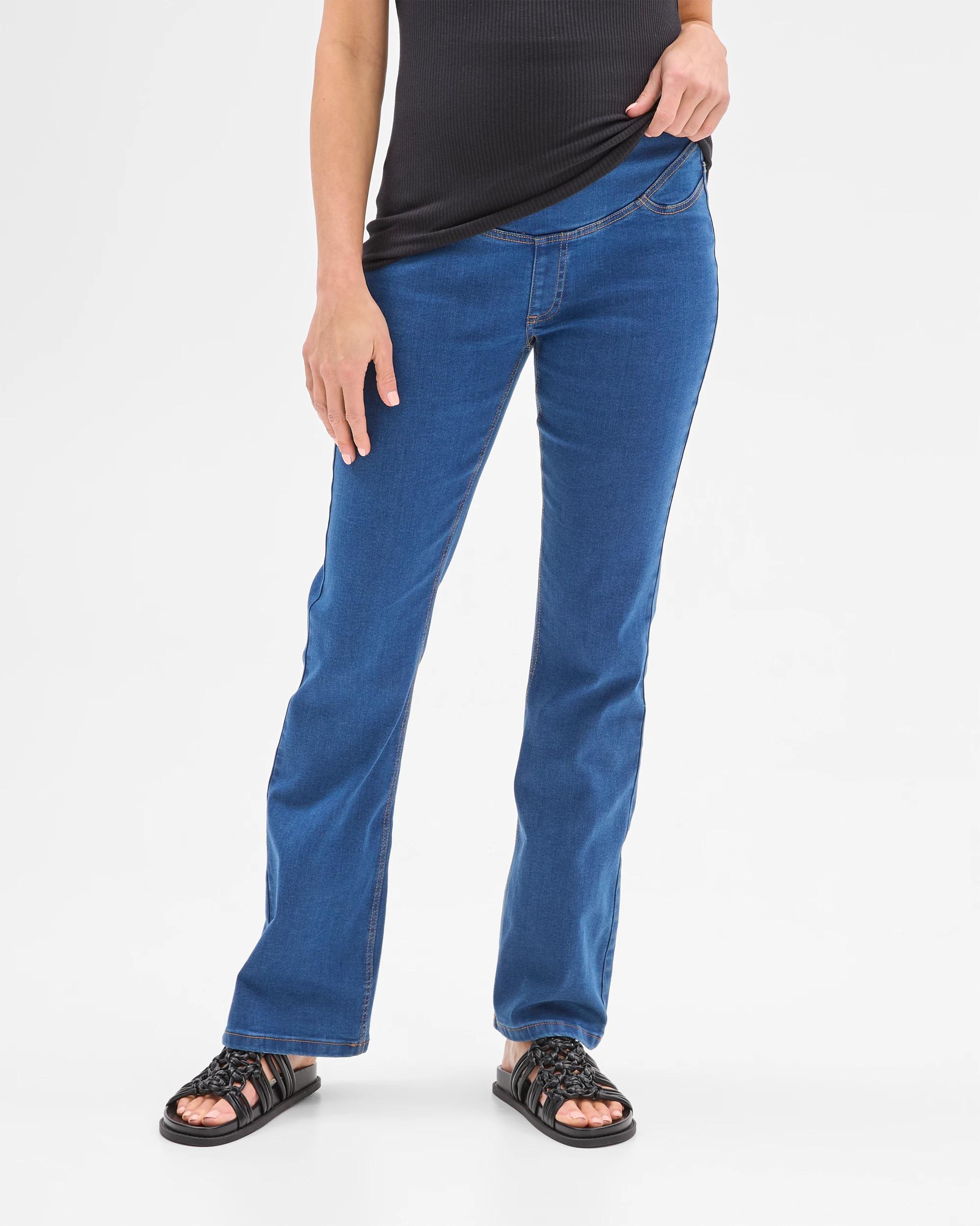2 Target Maternity Over The Belly Flare Jeggings - Lyndsey INDIGO, 2 of 5