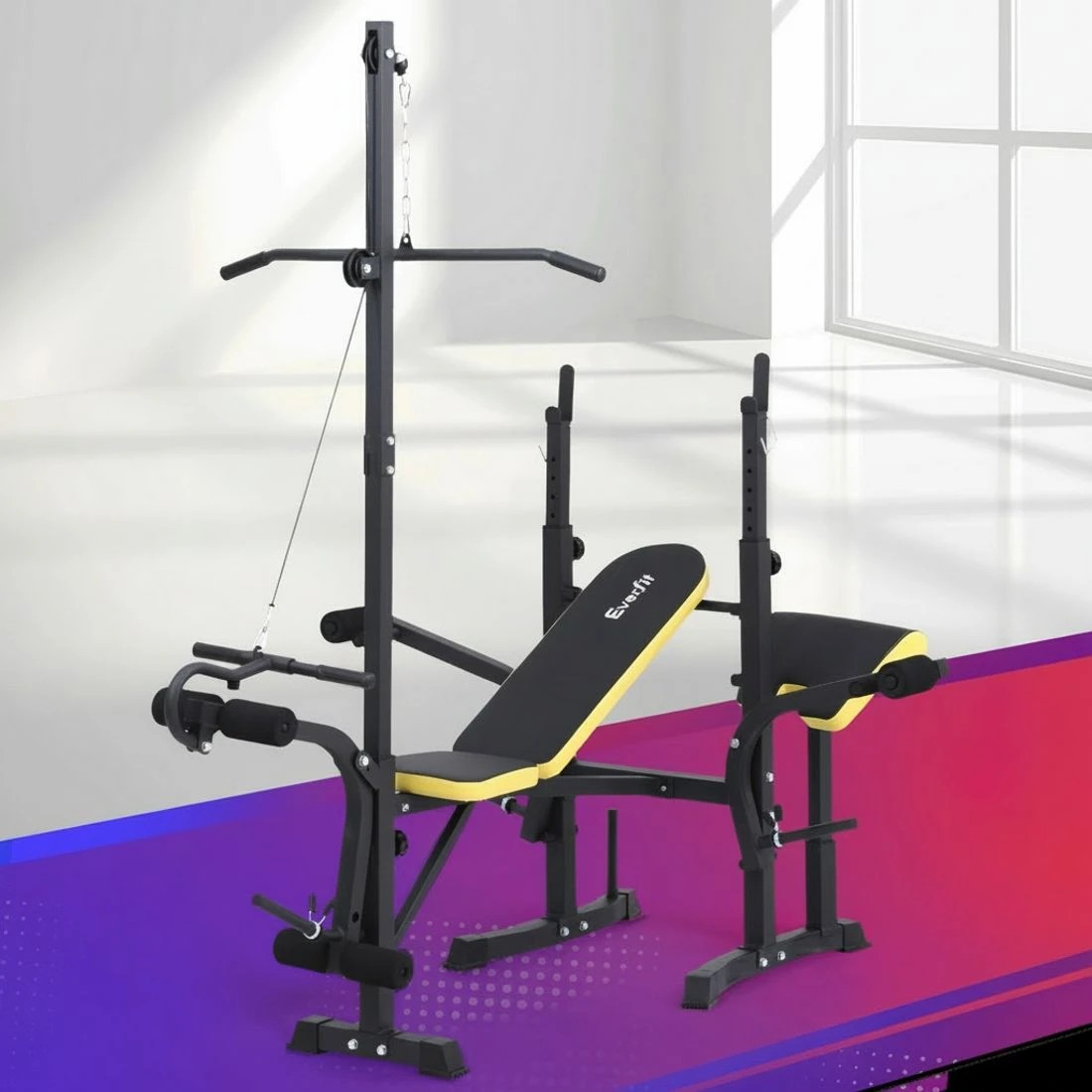 7 Everfit  Weight Bench 14in1 Press Multi-Station Fitness Home Gym - Multi - Multi, 7 of 7