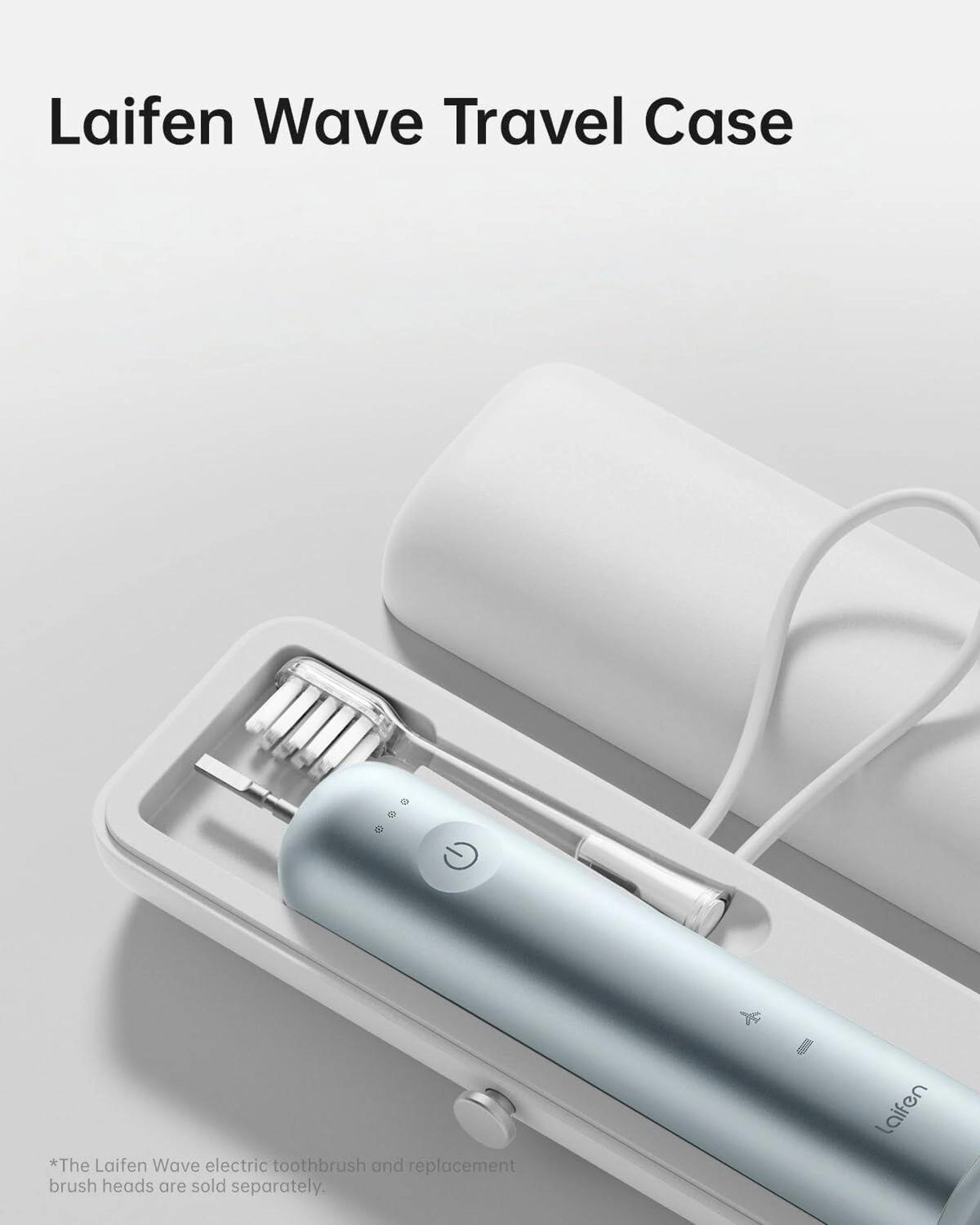 4 Laifen Wave Electric Toothbrush Travel Case White Durable Hygienic Protective Compact Box, 4 of 5