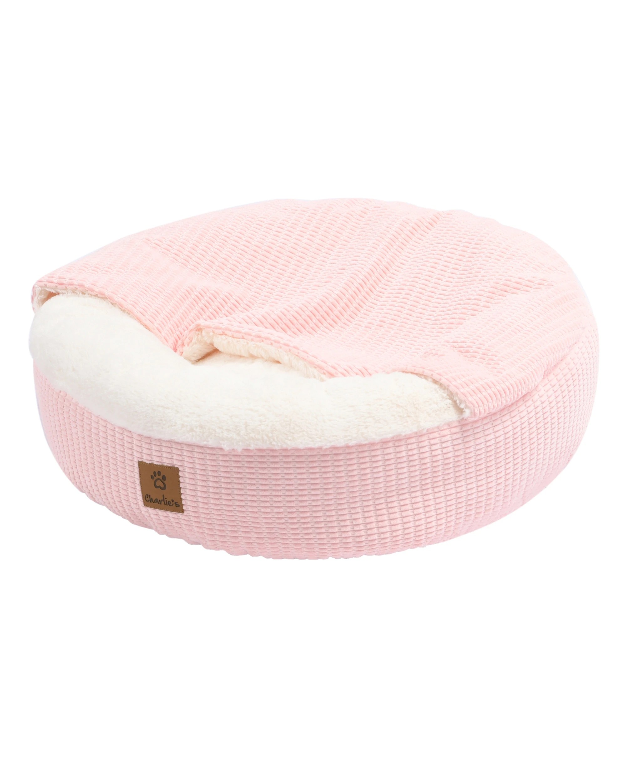 6 Charlie's Snookie Hooded Calming Dog Bed Medium - Pink, 6 of 10
