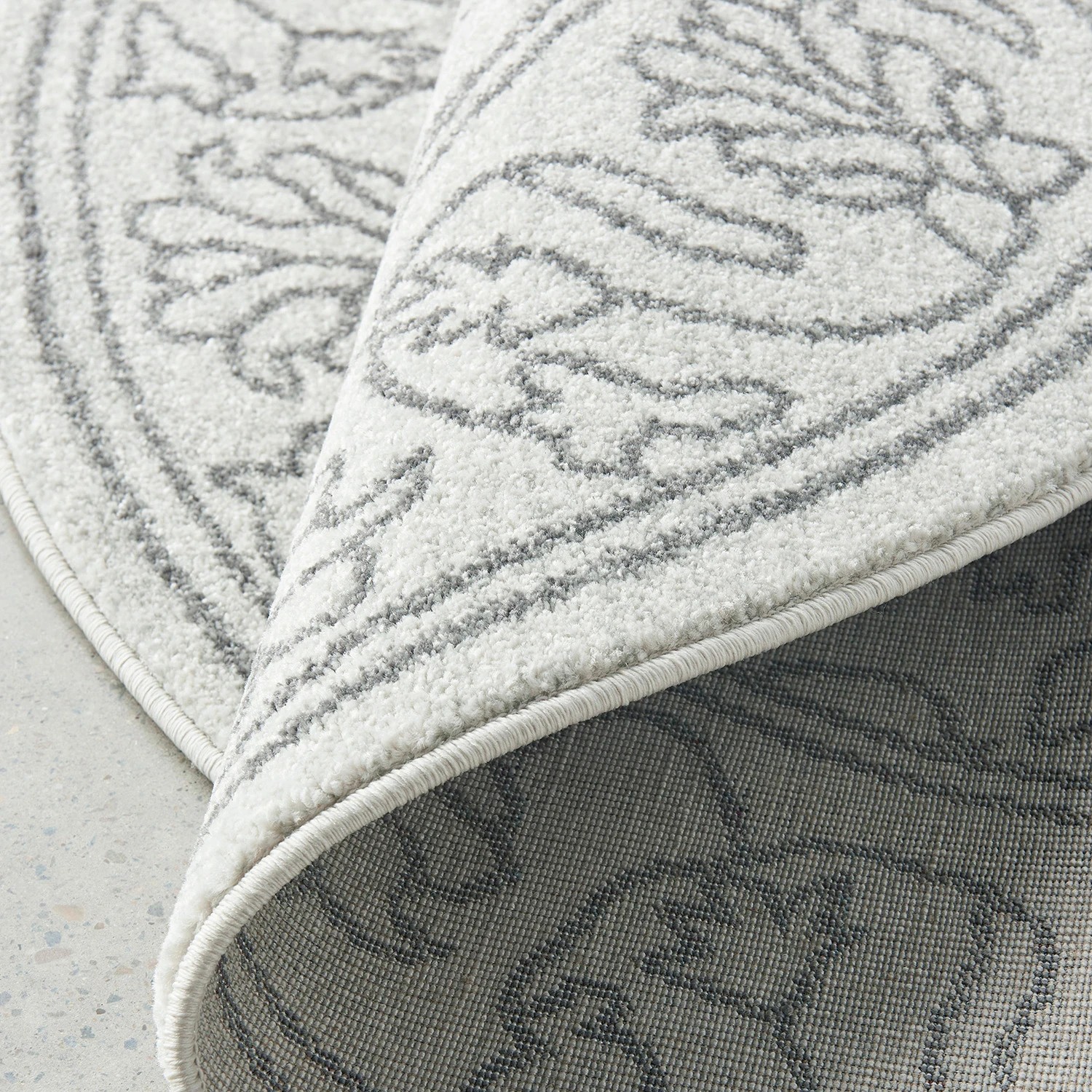 7 Common Ground Rugs Elysium Bjorn 200x200cm - Medium Round Power Loomed Pet Friendly Rug - Natural, 7 of 7