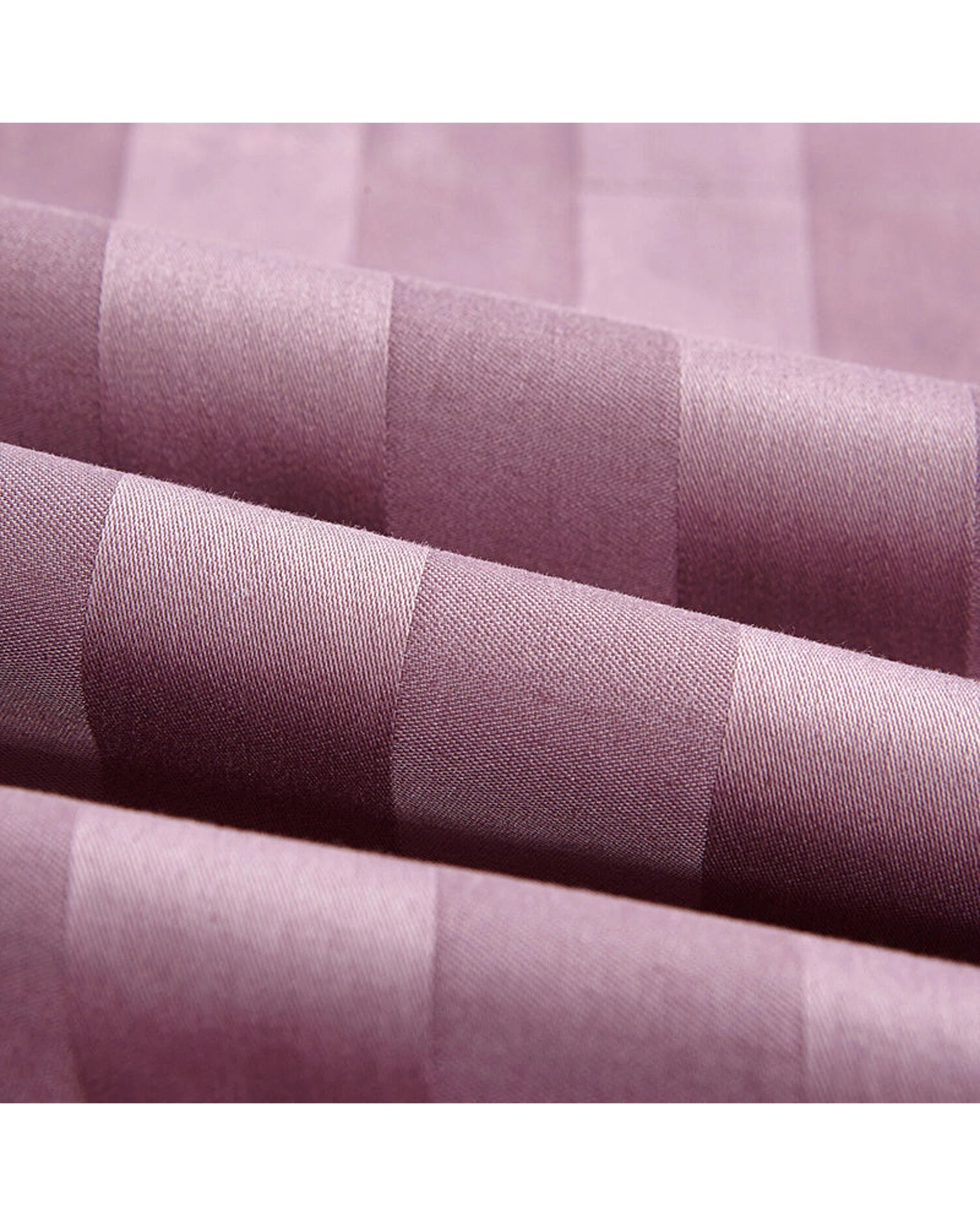 2 Cotton More 500TC 100% Cotton Bed Skirt Valance Striped Pattern - King Bed - Purple, 2 of 2