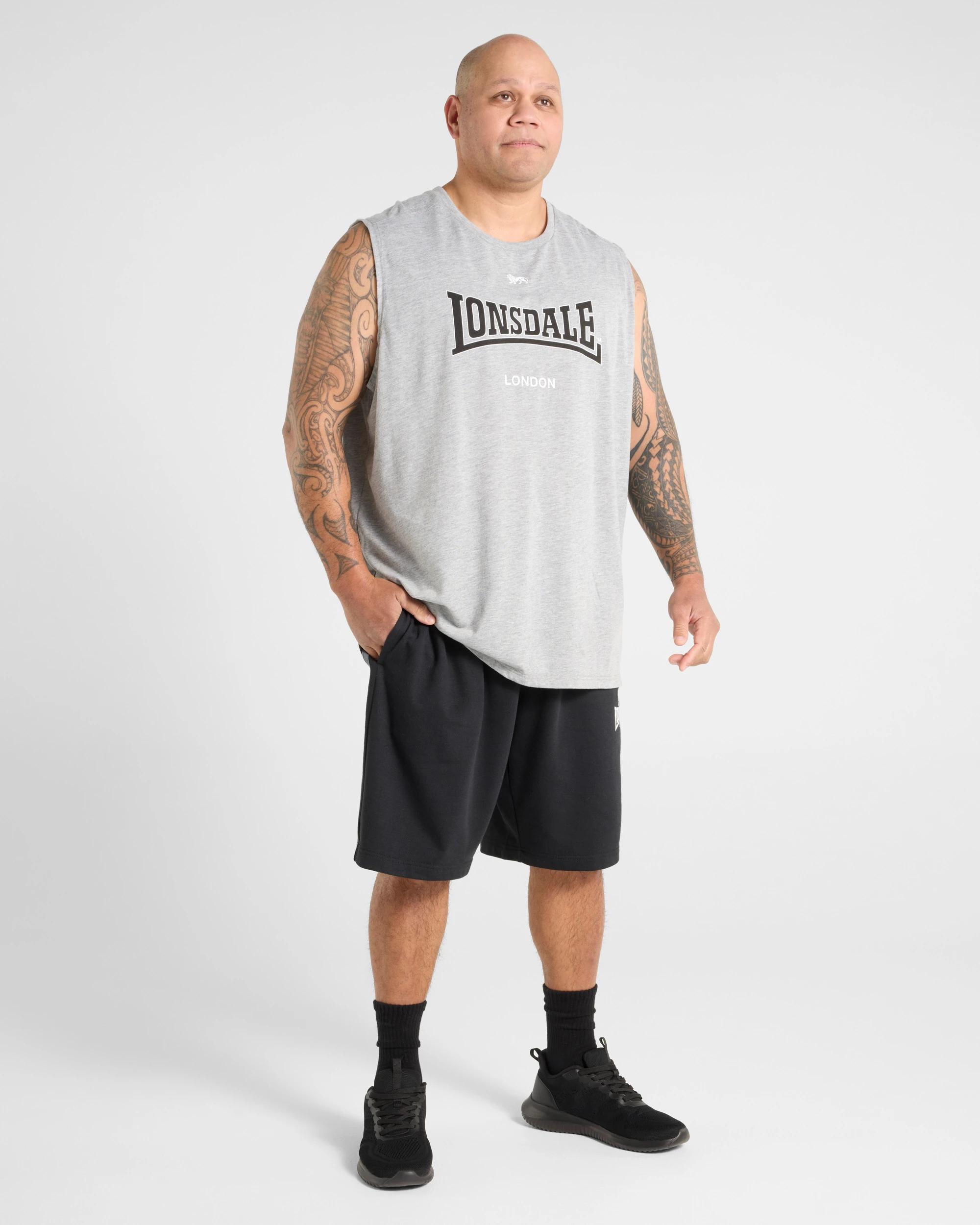 4 Plus Tank - Lonsdale London GREY, 4 of 4