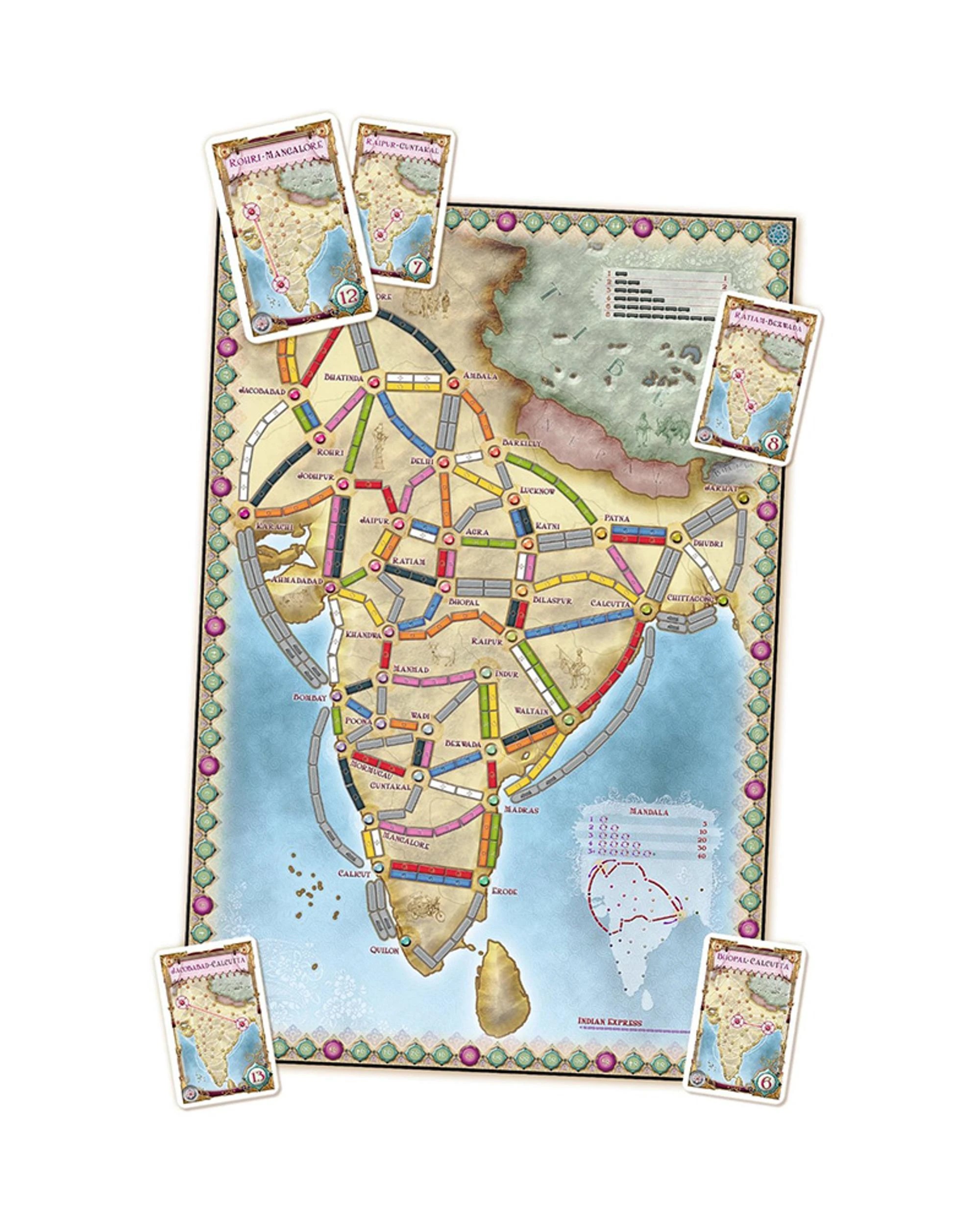 3 Ticket To Ride India + Switzerland Expansion Board Game, 3 of 3