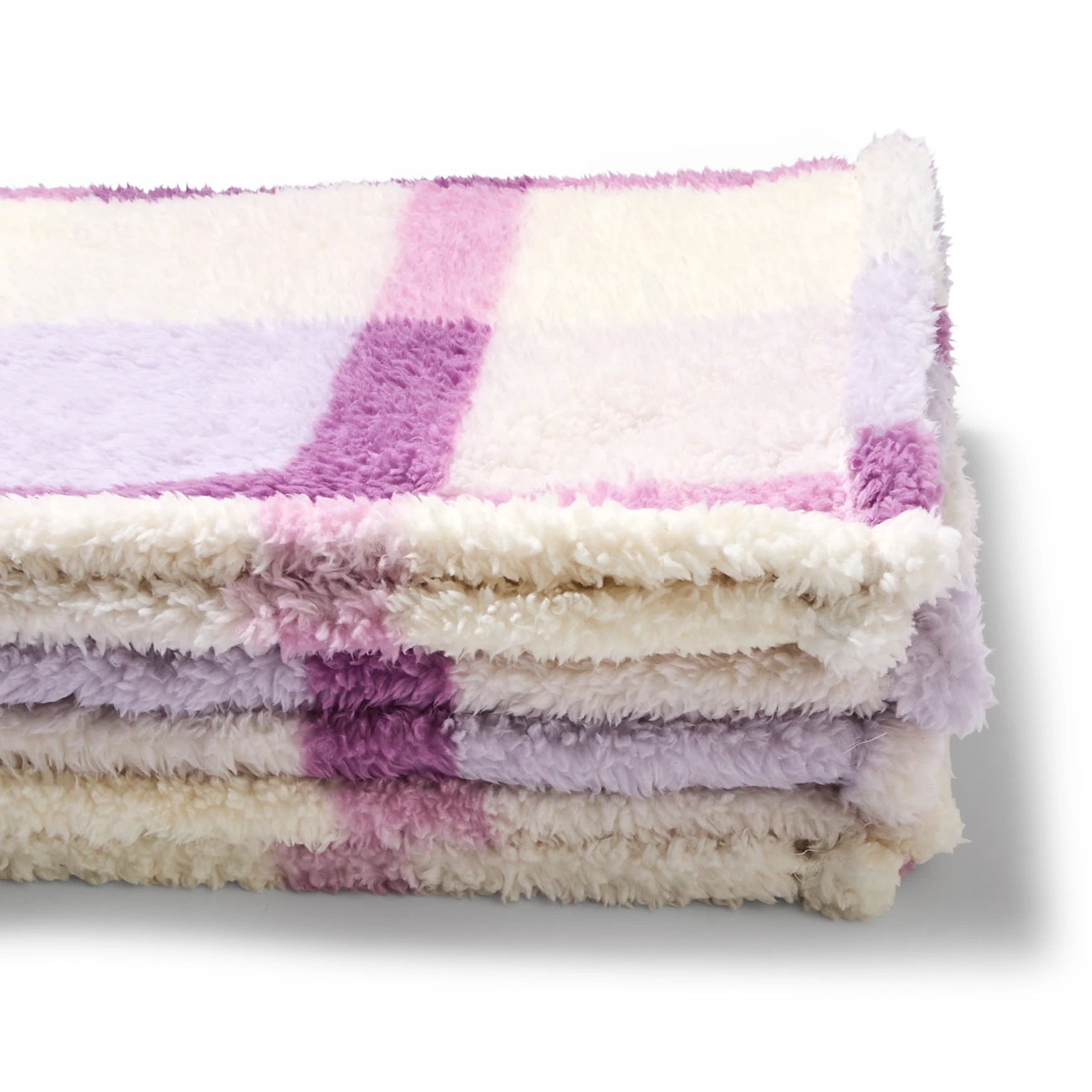 6 Check Teddy Throw - Orchid, 6 of 6