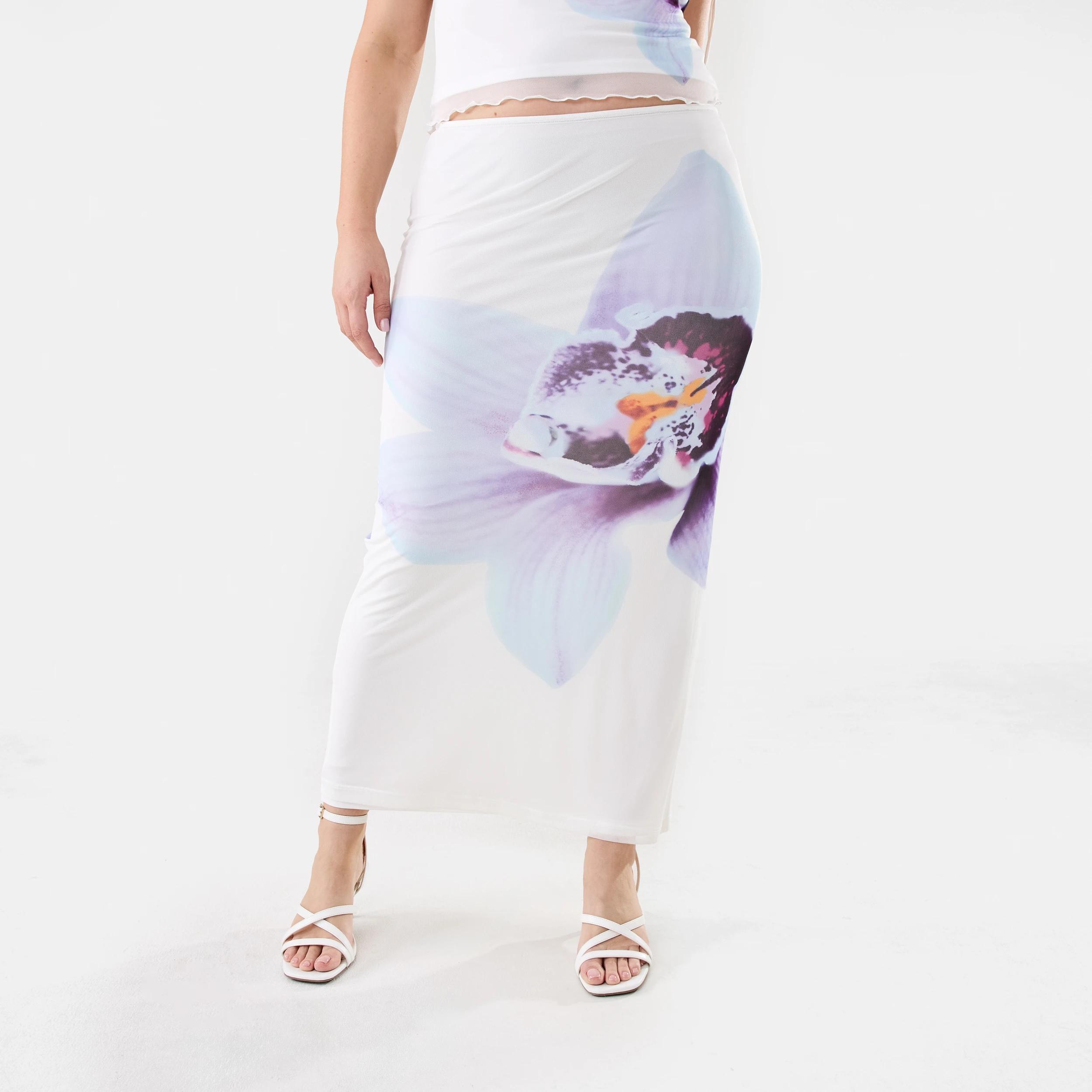 3 Mesh Maxi Skirt Wht Orchid, 3 of 8