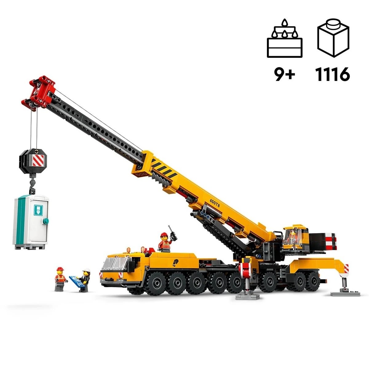 10 LEGO City Big Vehicles Yellow Mobile Construction Crane 60409, 10 of 11