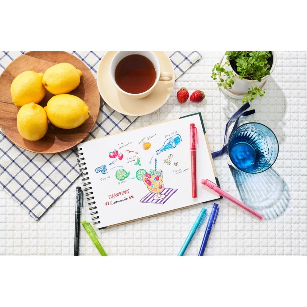 6 PILOT FriXion Fineliner Pen 0.45mm Pink, 6 of 6