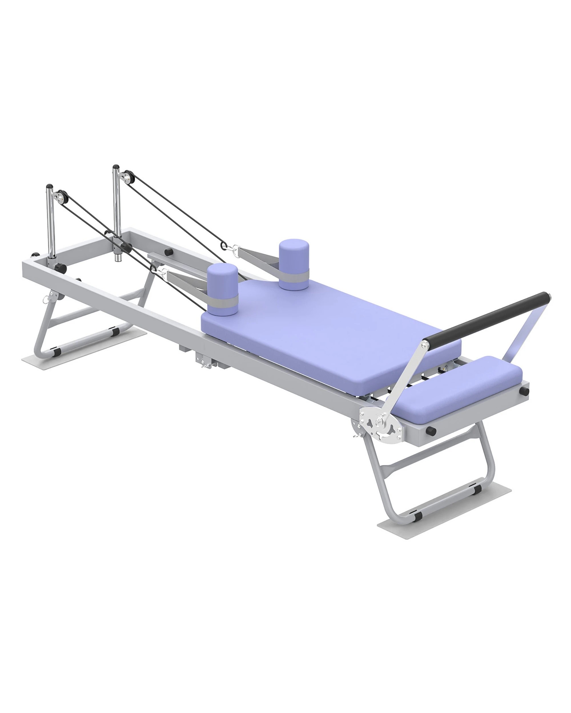 6 Advwin Foldable Pilates Reformer Machine Exercise Equipment with Wheels Purple, 6 of 7