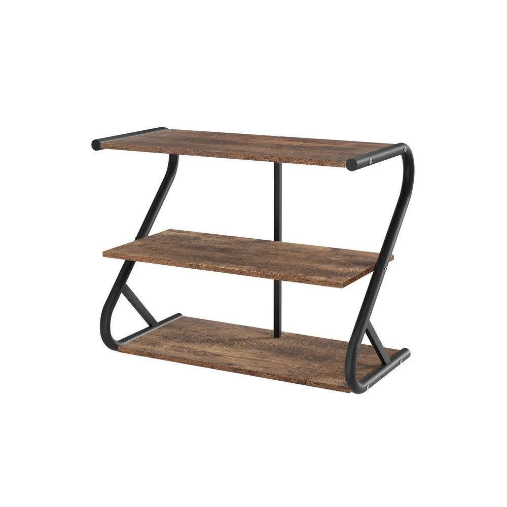 1 Artiss Shoe Rack Cabinet Shoe Storage Stand 3 Tiers - Brown, 1 of 4