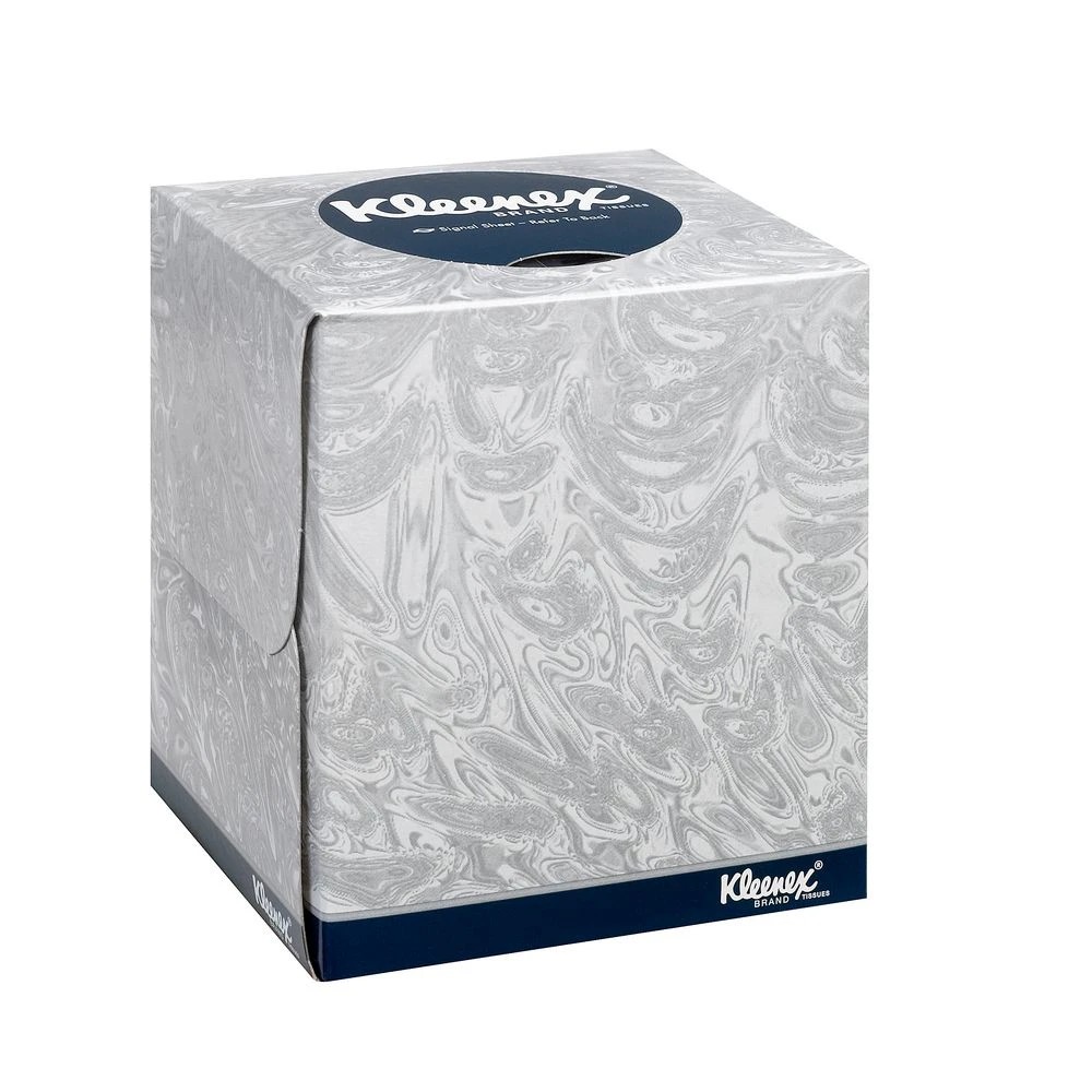 6 Kleenex Facial Tissue Cube 2 Ply 90 Pack, 6 of 6