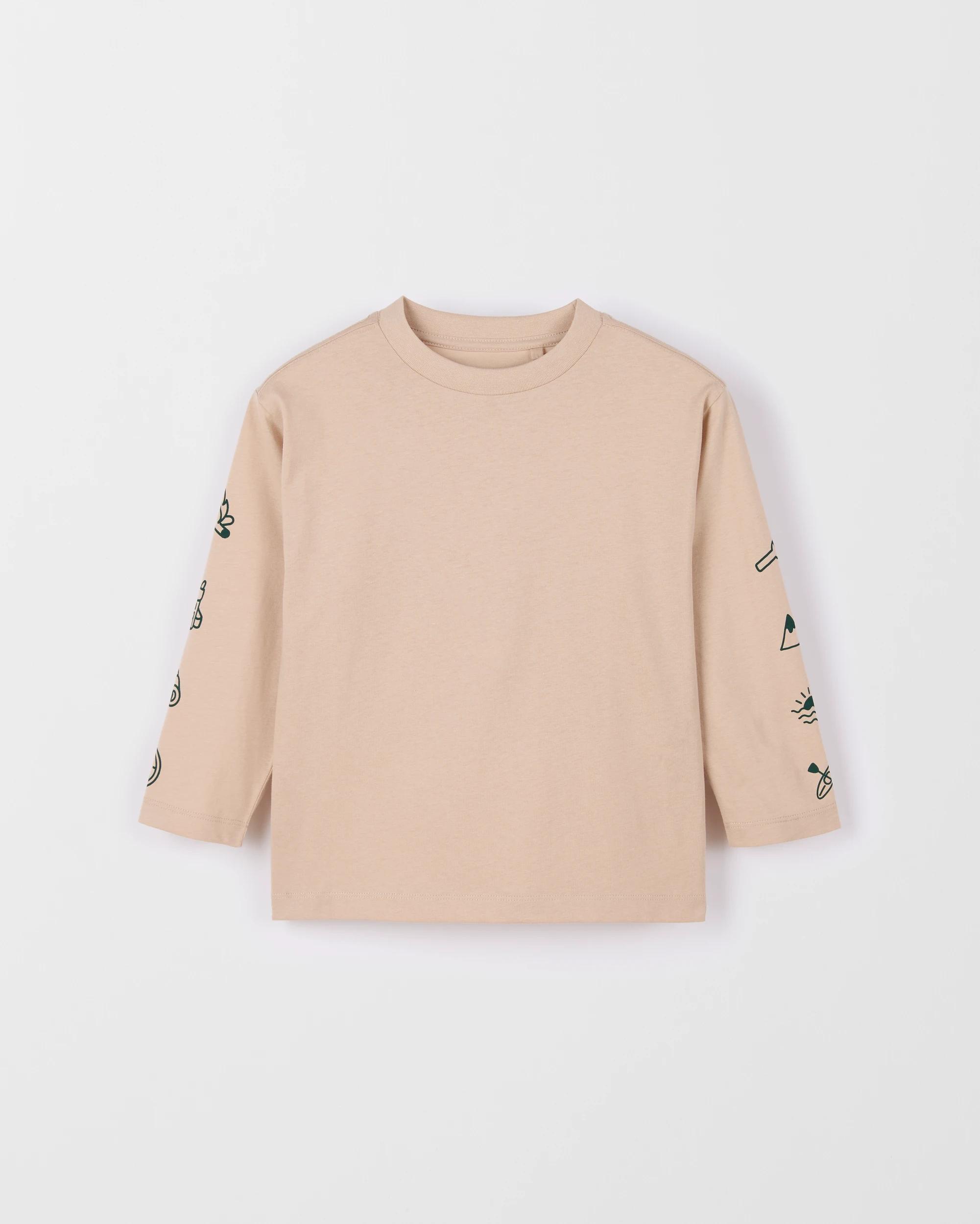 5 Target Kids Australian Cotton Long Sleeve T-Shirt LIGHT MOCHA, 5 of 5