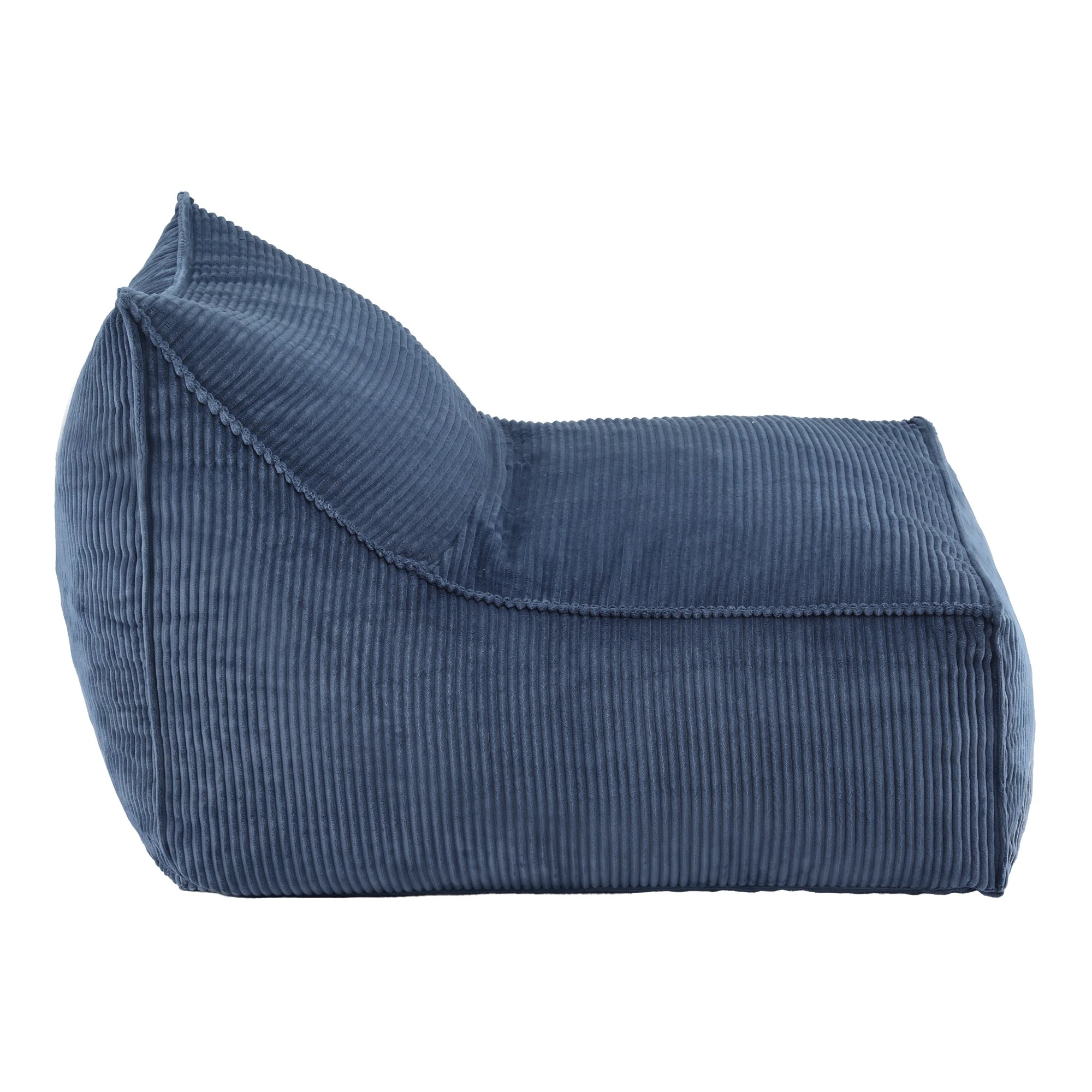 3 Artiss Bean Bag Chair Cover Corduroy No Filler Washable Lazy Sofa Cover - Blue, 3 of 10