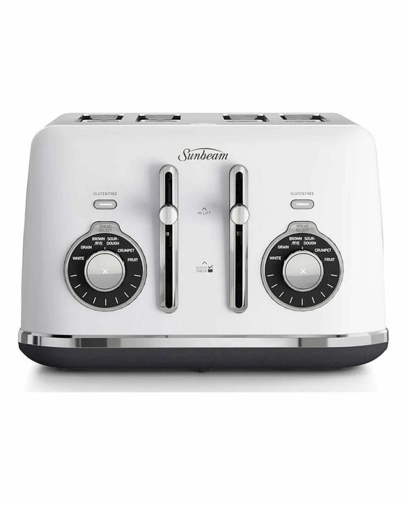 Sunbeam Alinea Select 4 Slice Toaster White TA2840W