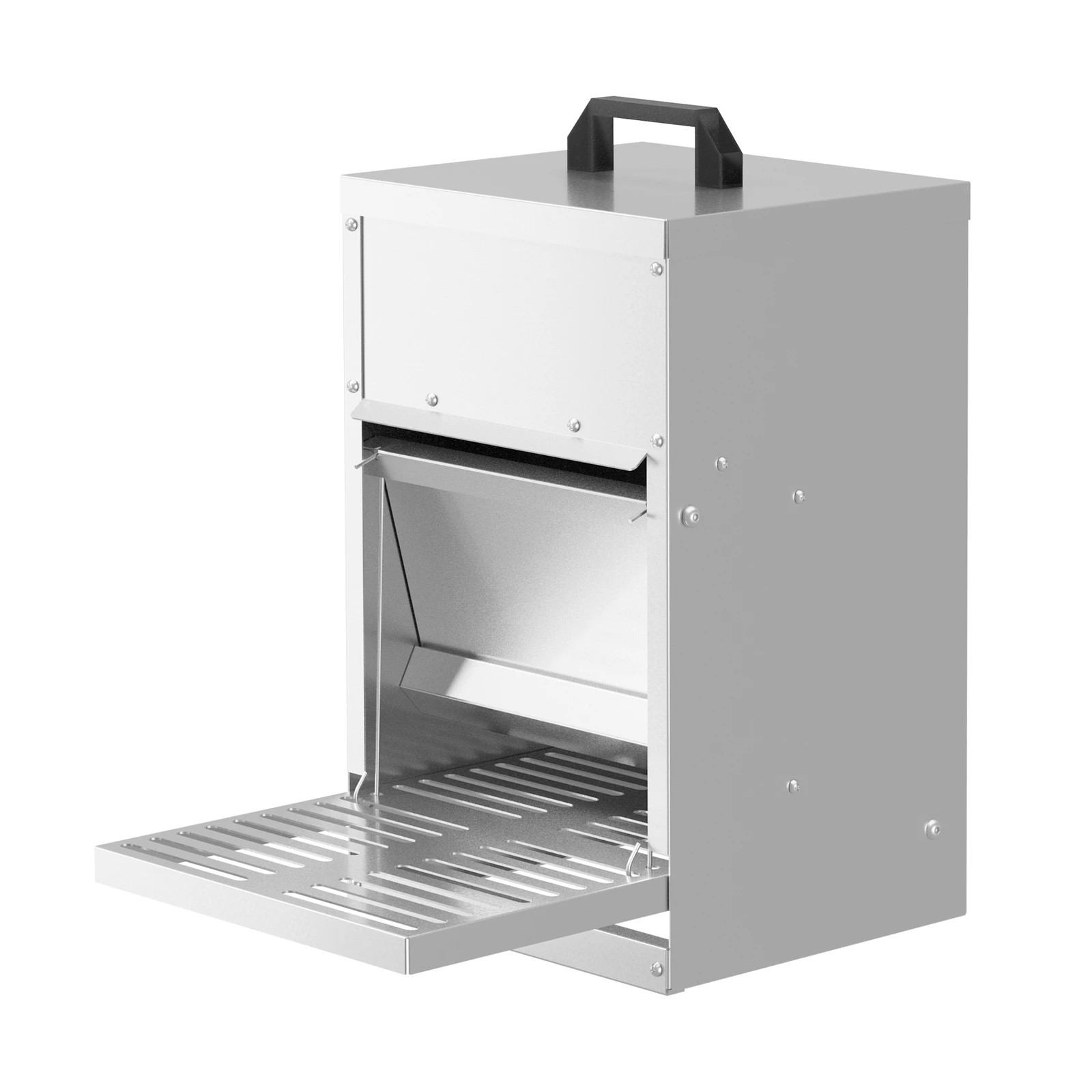 8 Alopet Automatic Chicken Feeder Auto Coop Chick Treadle Self Opening 5kg - Silver, 8 of 9