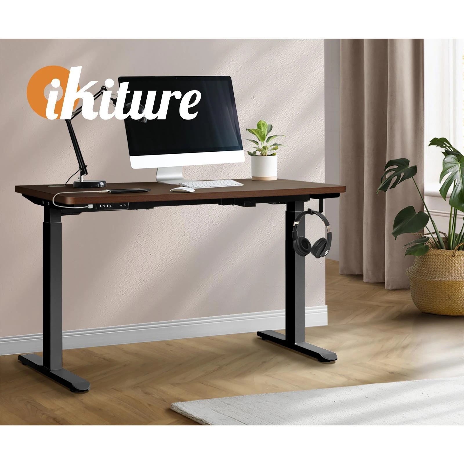 3 Oikiture 140cm Electric Standing Desk Dual Motor
 - Multi, 3 of 4