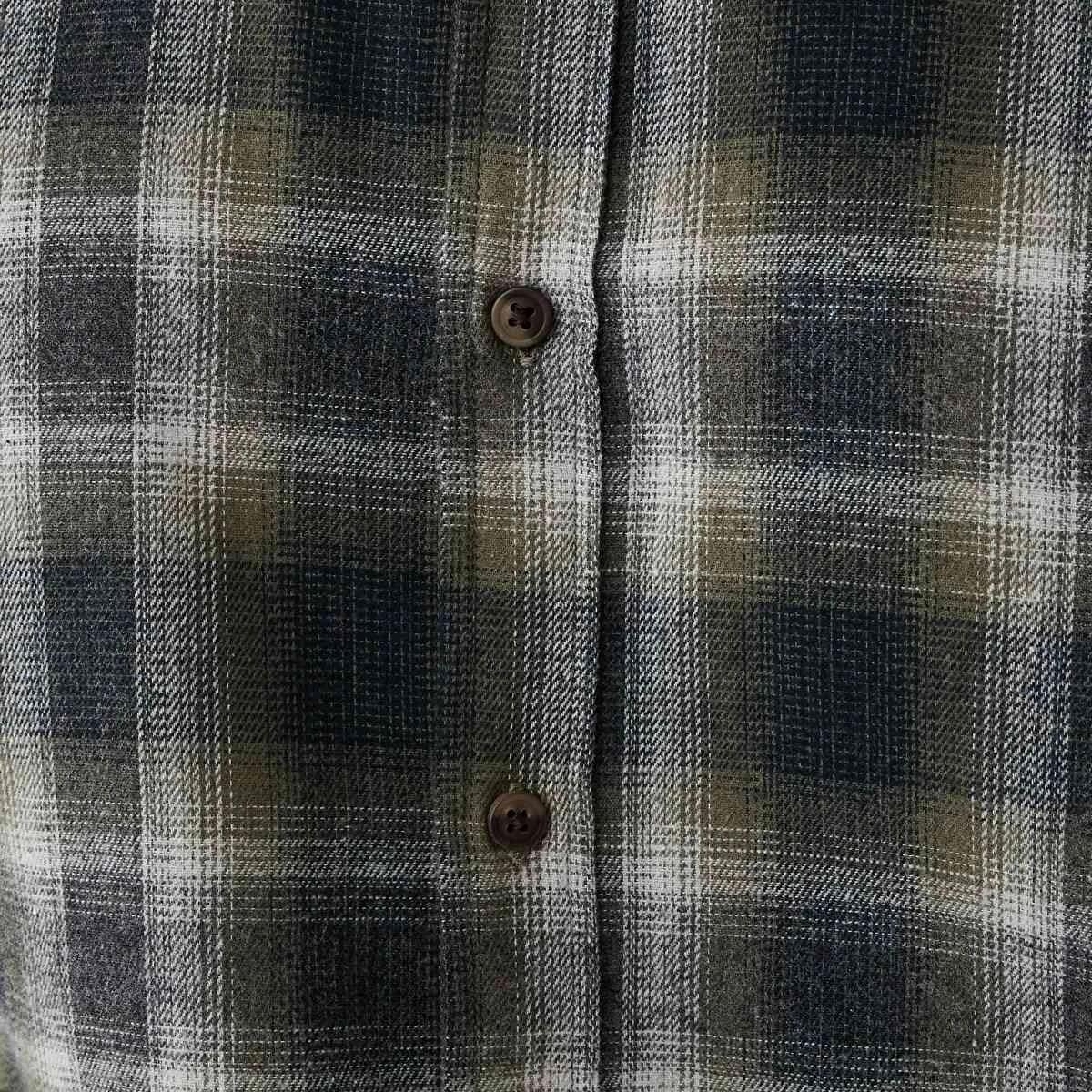 6 Long Sleeve Buffalo Check Shirt Grn Check, 6 of 7
