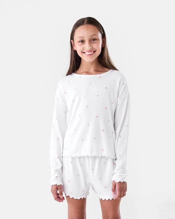 Long Sleeve Pointelle Pyjama Set