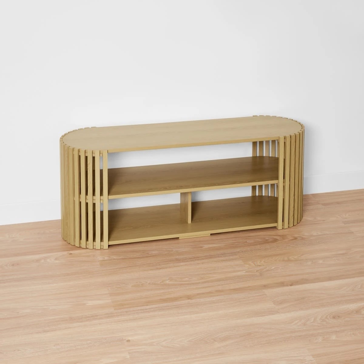 4 Nate Entertainment Unit - Brown, 4 of 9