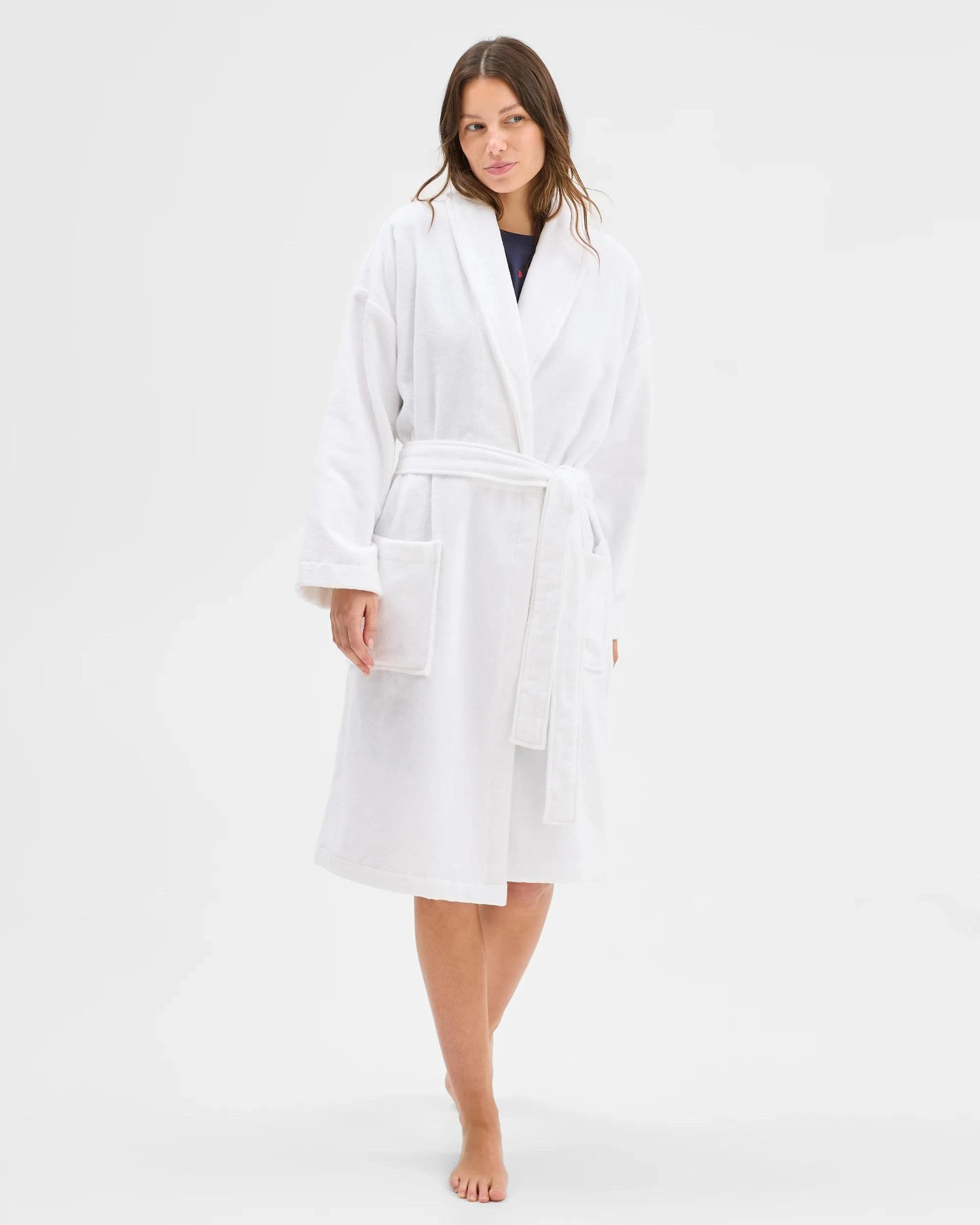 1 Target Women's Towelling Robe WHITE, 1 of 5
