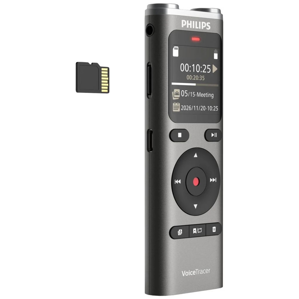 7 Philips VoiceTracer DVT2075 Digital Voice Recorder 8GB, 7 of 8
