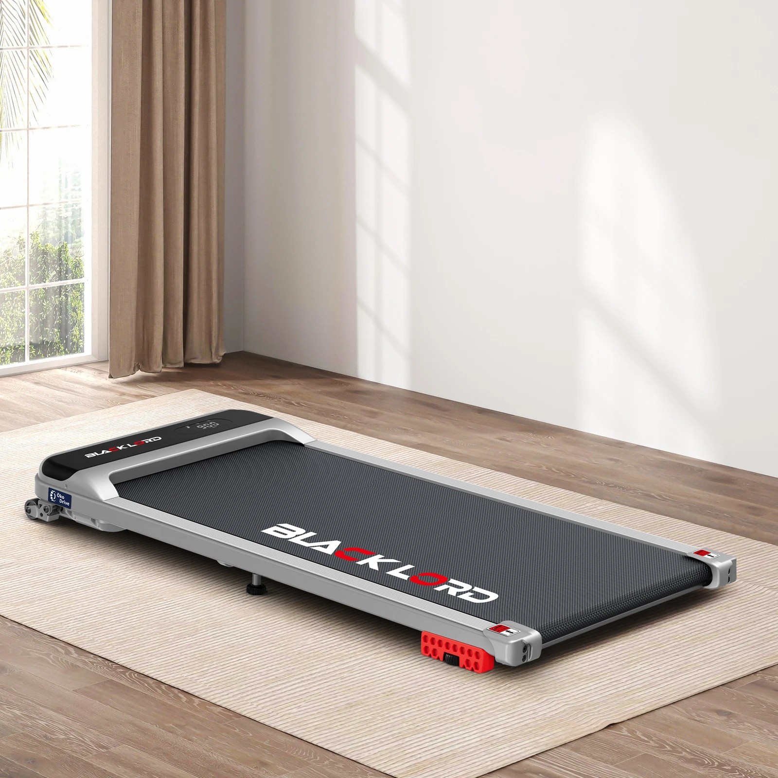 2 Black Lord Treadmill Electric Walking Pad Home Office Gym Fitness Incline MS2 - Silver, 2 of 9