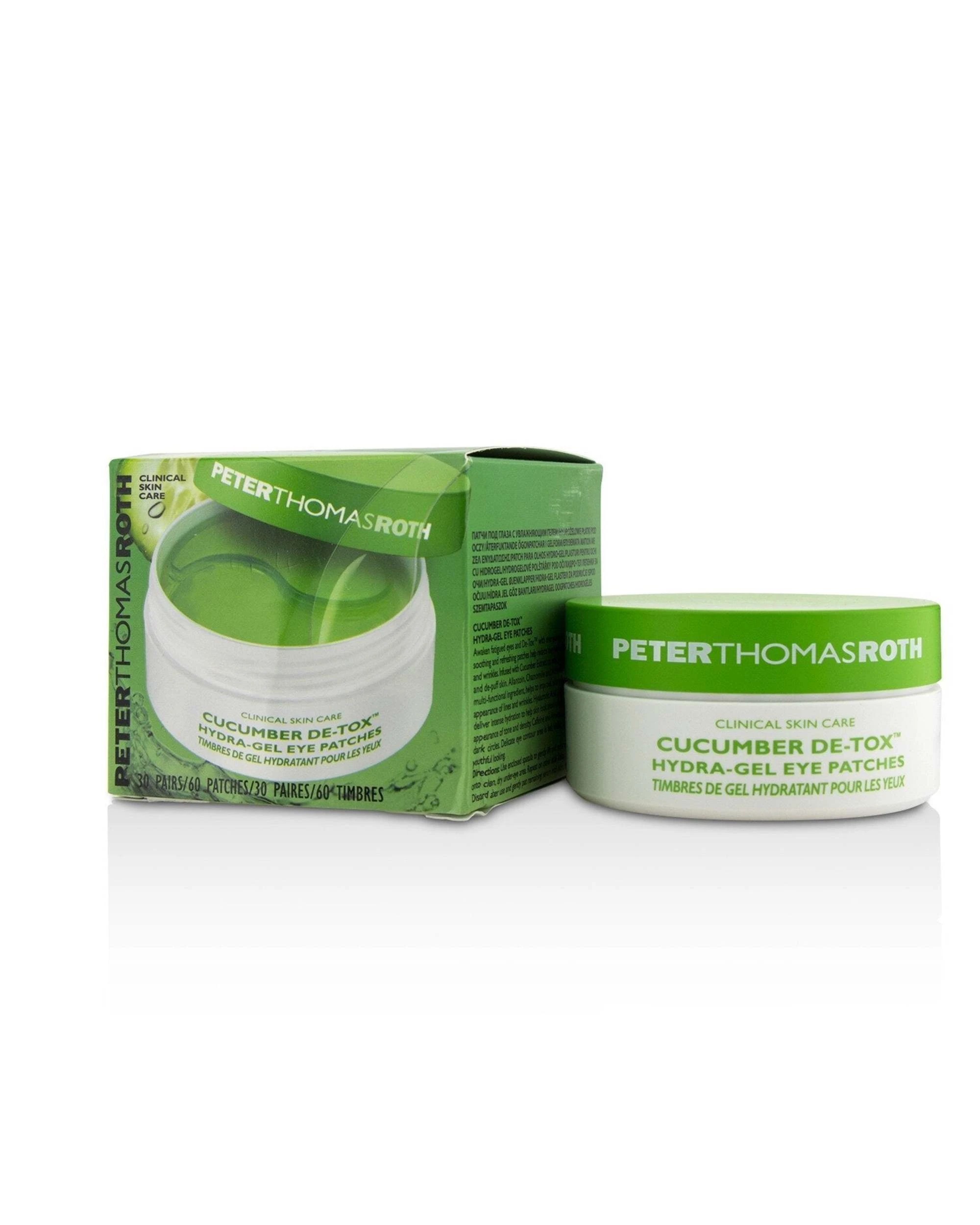 1 Peter Thomas Roth Cucumber De-Tox Hydra-Gel Eye Patches 30pairs, 1 of 3