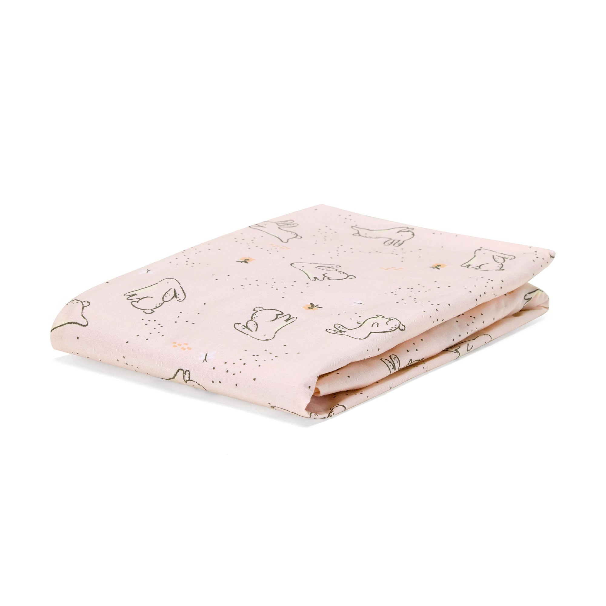 3 2 Pack 225 Thread Count Organic Cotton Fitted Bassinet Sheets - Bunny Print, 3 of 6