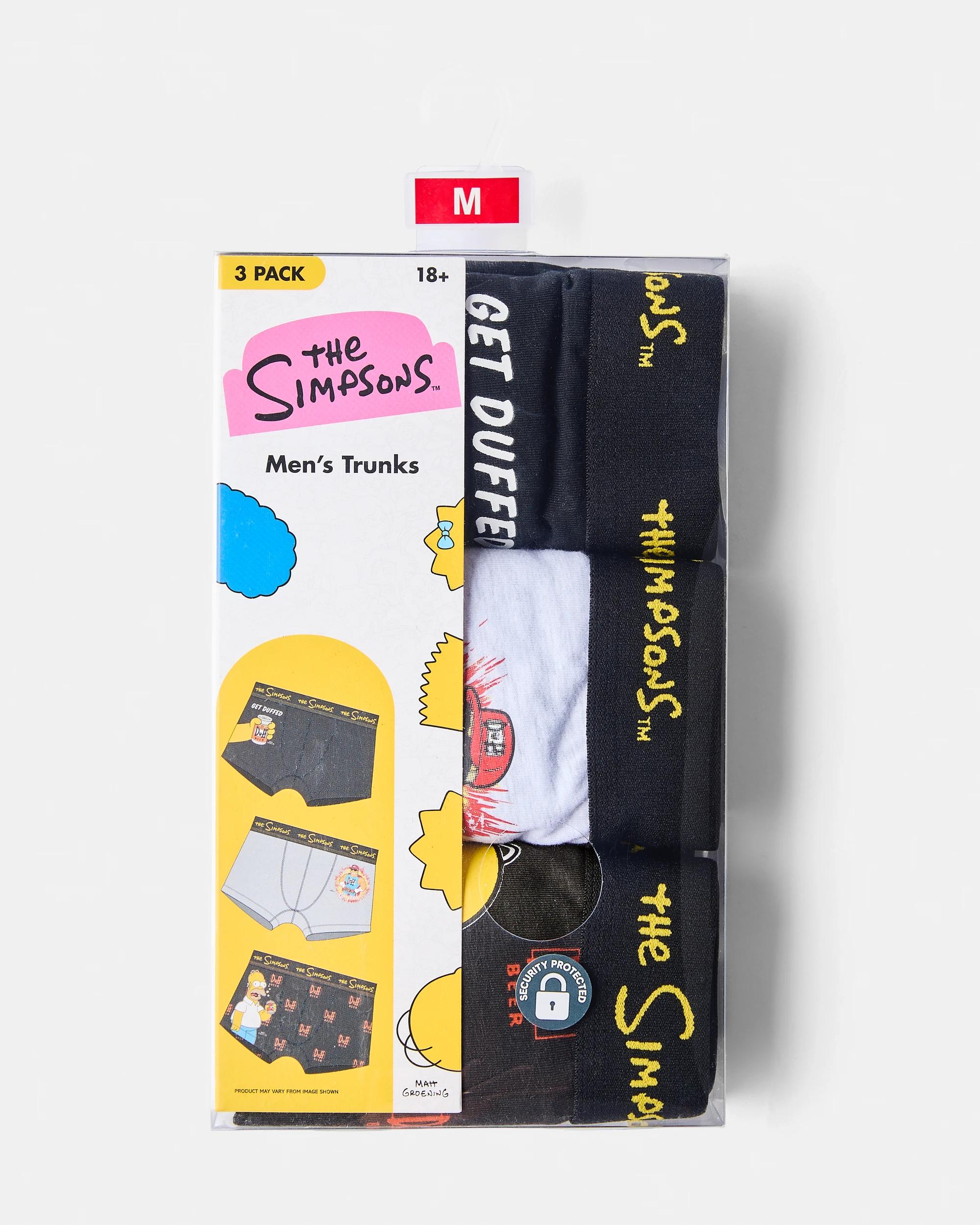 9 3 Pack Simpsons License Trunks Smpson W26, 9 of 9
