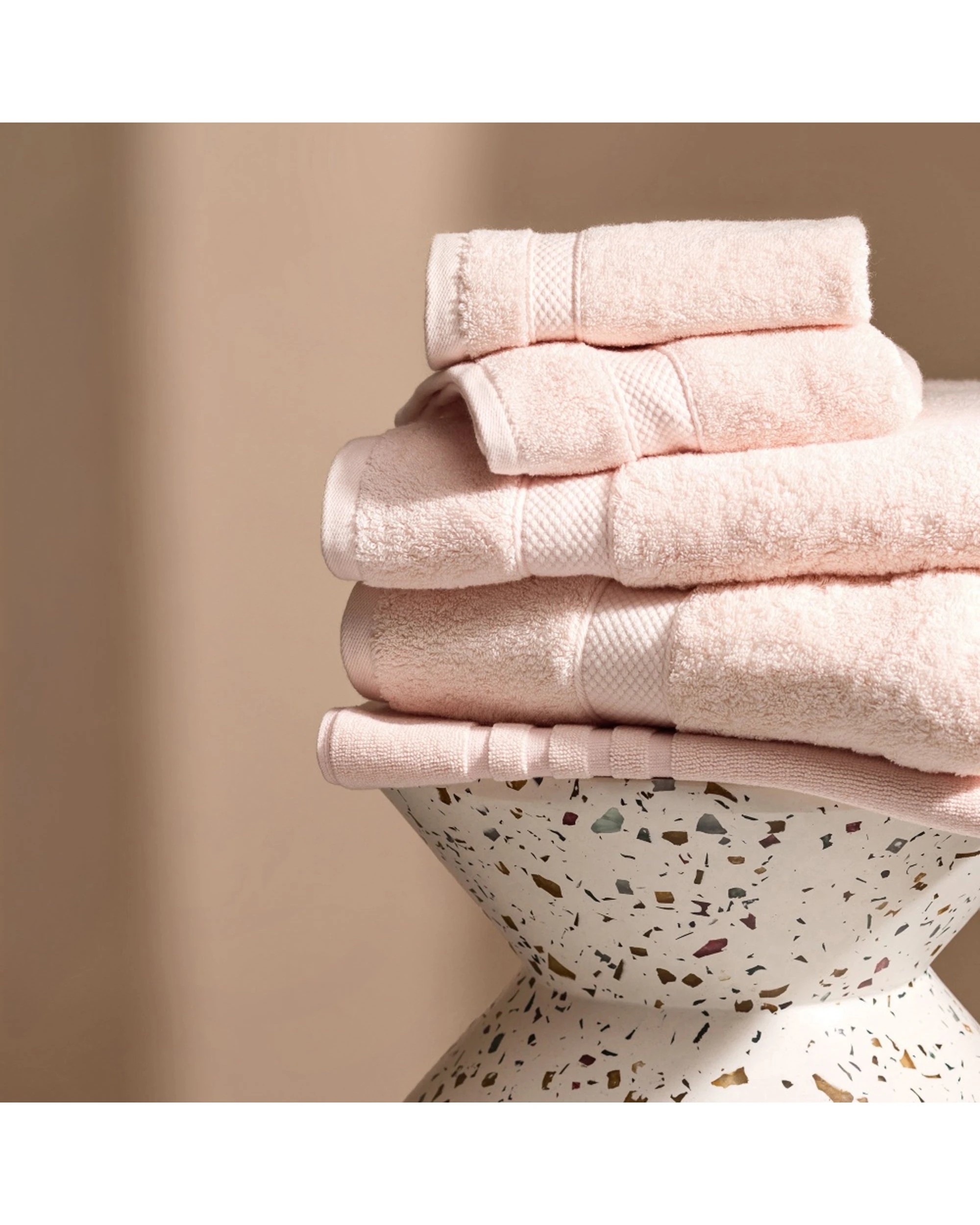3 Bedding co Egyptian Cotton Luxury Bath Sheet 700GSM Dusty - Pink, 3 of 5