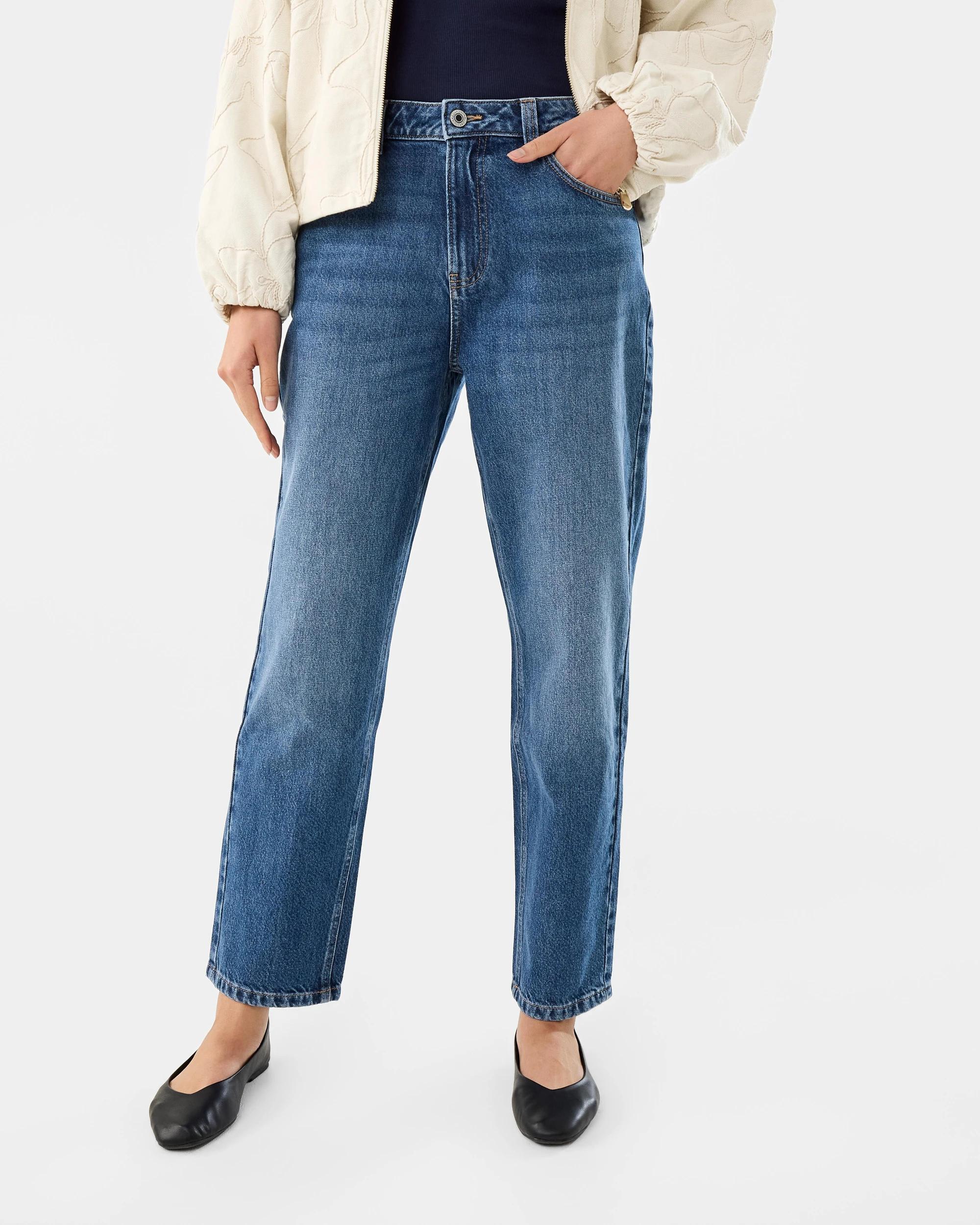 1 Straight Leg Jeans MID DENIM, 1 of 7