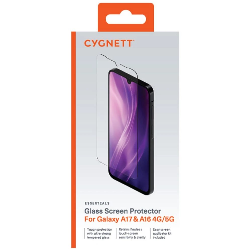 1 Cygnett Essentials Samsung Galaxy A17 Glass Screen Protector, 1 of 4