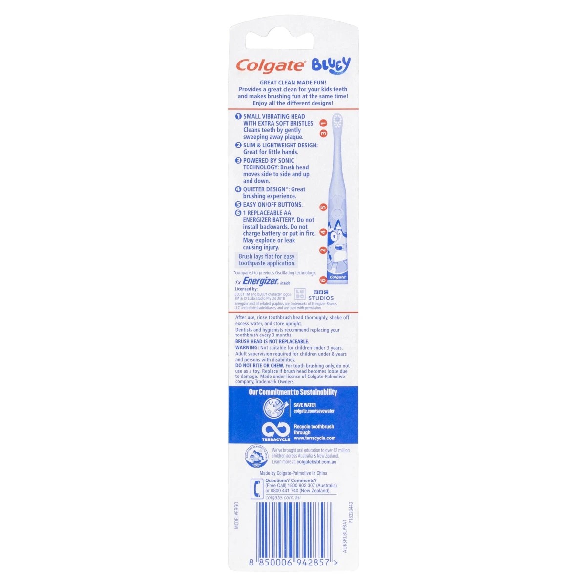 2 Colgate Junior Bluey Power Toothbrush, 2 of 8