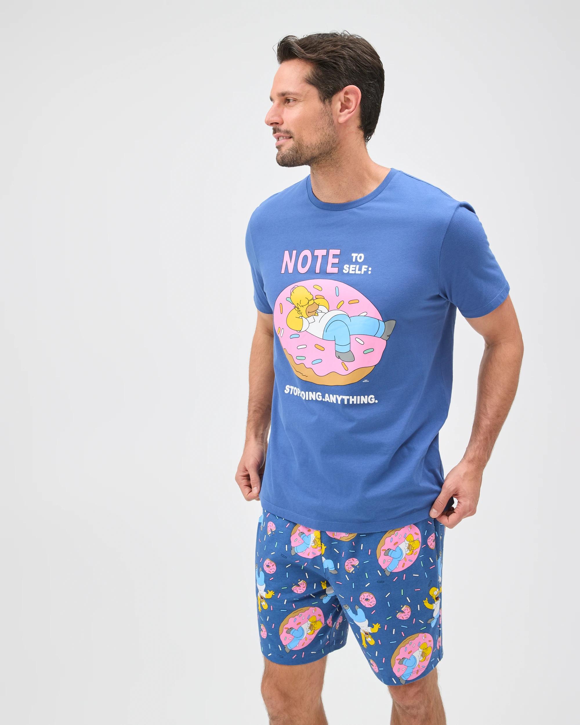 3 Licensed The Simpsons Australian Cotton Pyjama Set BLUE SIMPSONS, 3 of 7