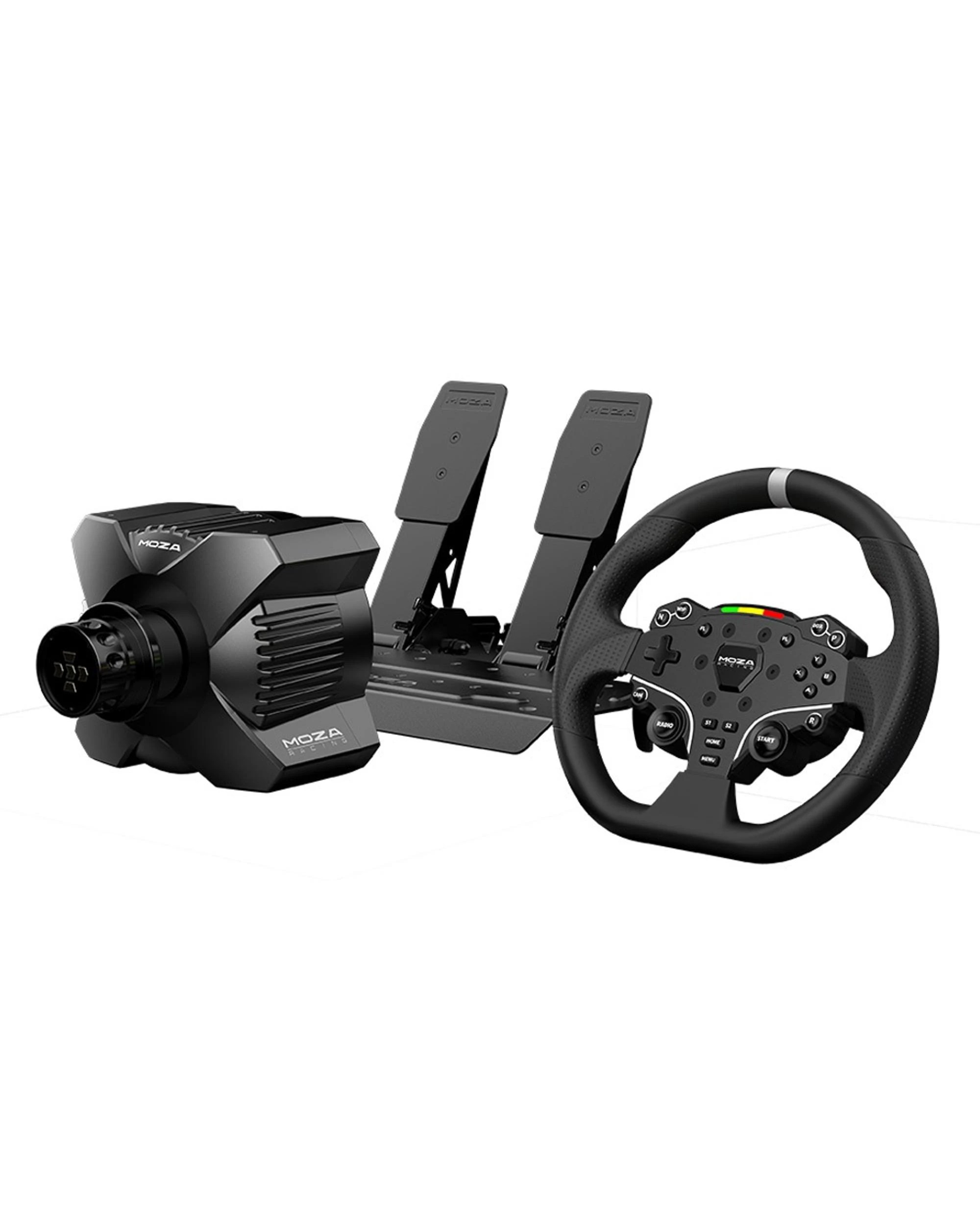 2 MOZA Racing R3 Racing Wheel and Pedals Bundle For PC - Black, 2 of 3